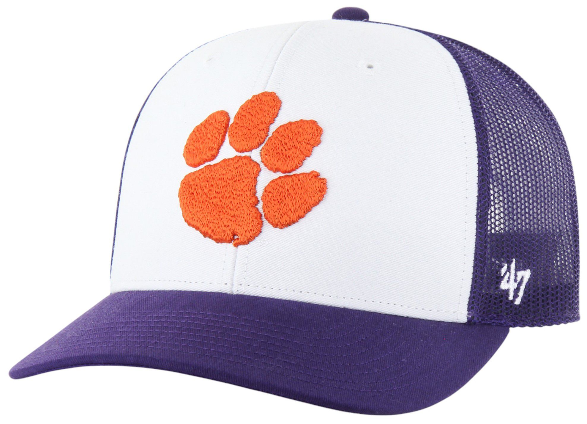 '47 Adult Clemson Tigers Purple Freshman Trucker Adjustable Hat