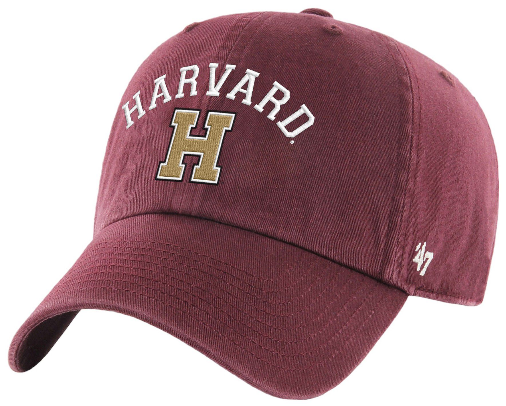 '47 Adult Harvard Crimson Dark Maroon Clean Up Adjustable Hat