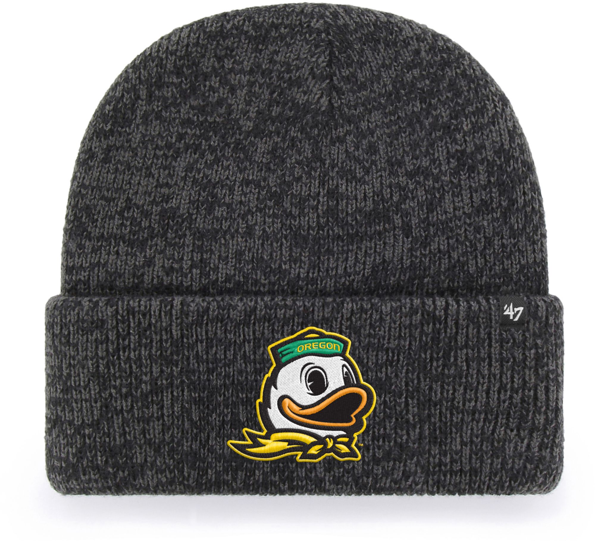 '47 Adult Oregon Ducks Black Brain Freeze Knit Beanie