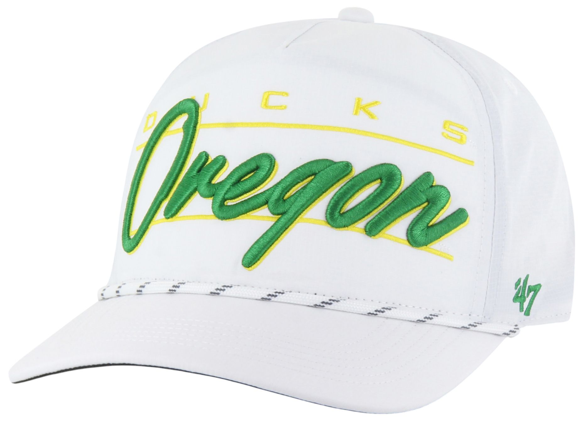 '47 Adult Oregon Ducks White Condor Hitch Adjustable Hat
