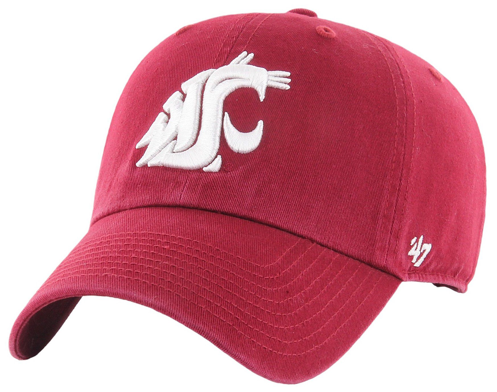 '47 Adult Razor Red Washington State Cougars Clean Up Adjustable Hat