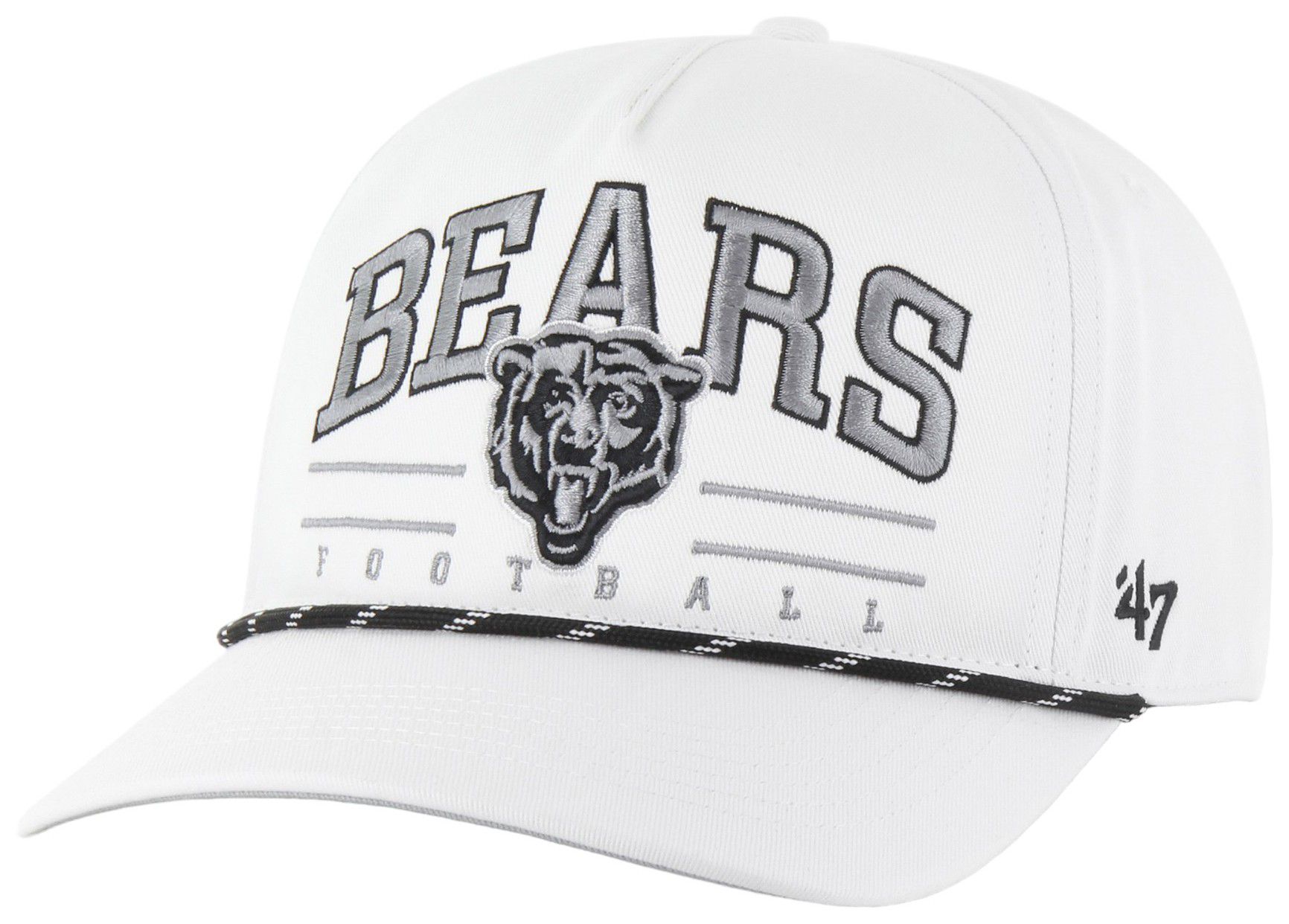'47 Adult Chicago Bears Roscoe White Hitch Adjustable Hat