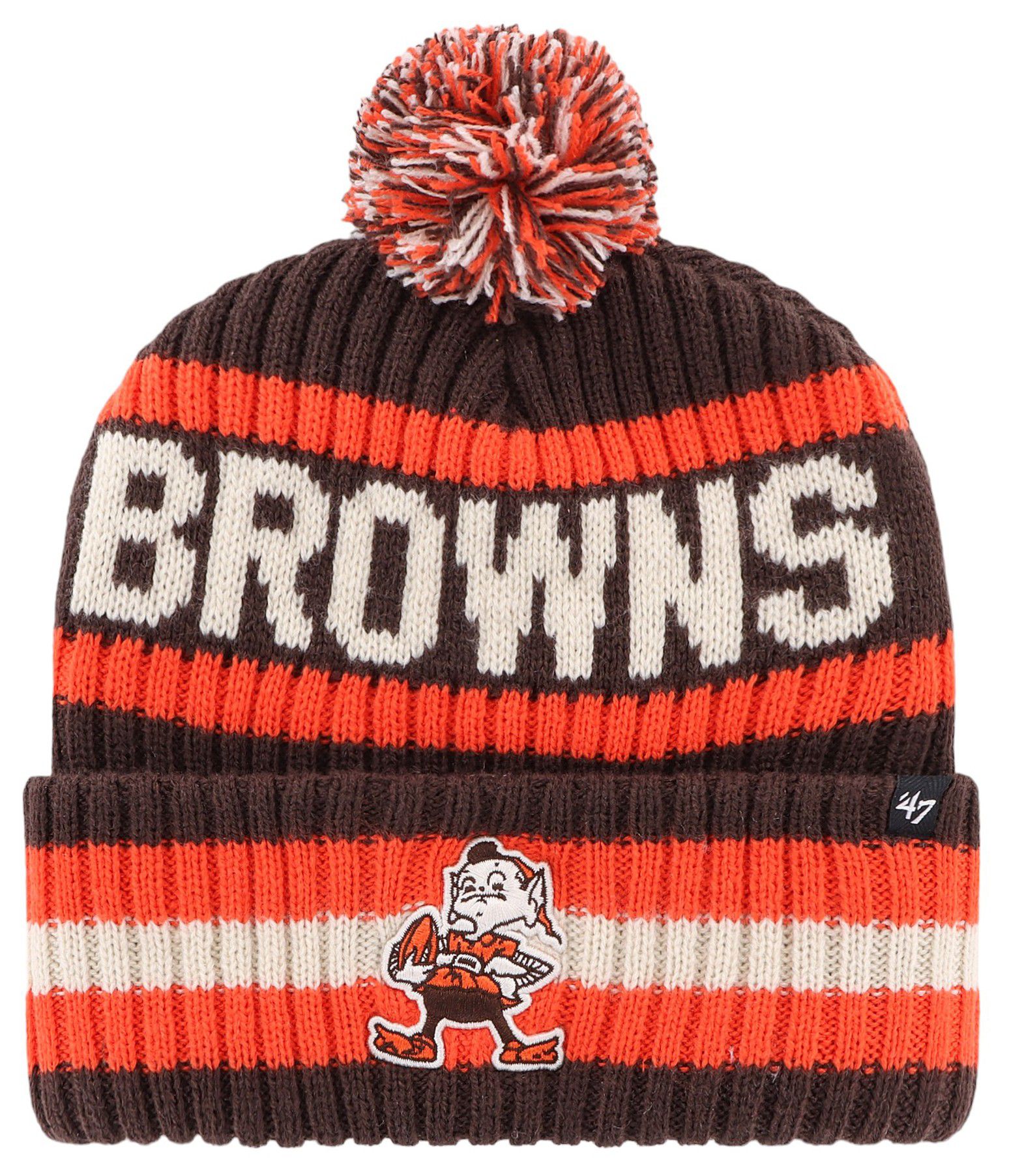 '47 Adult Cleveland Browns Bering Brown Beanie