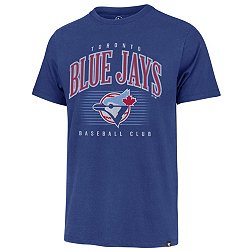 '47 Men's Toronto Blue Jays Blue Double Header Cooperstown Franklin T-Shirt