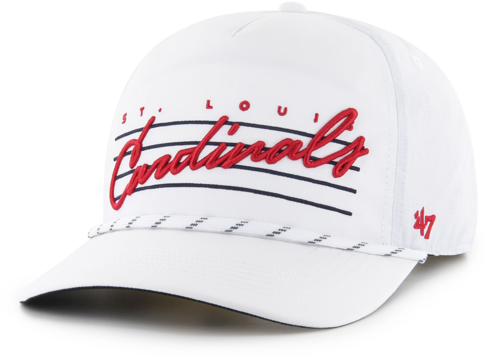 '47 Adult St. Louis Cardinals White Downburst Hitch Adjustable Hat