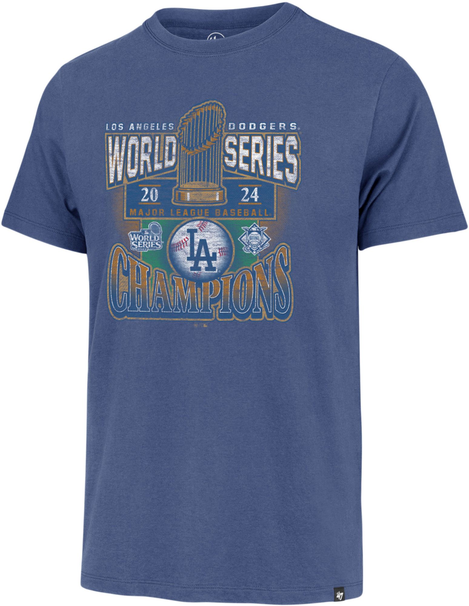 '47 Men's 2024 World Series Champions Los Angeles Dodgers Franklin T-Shirt