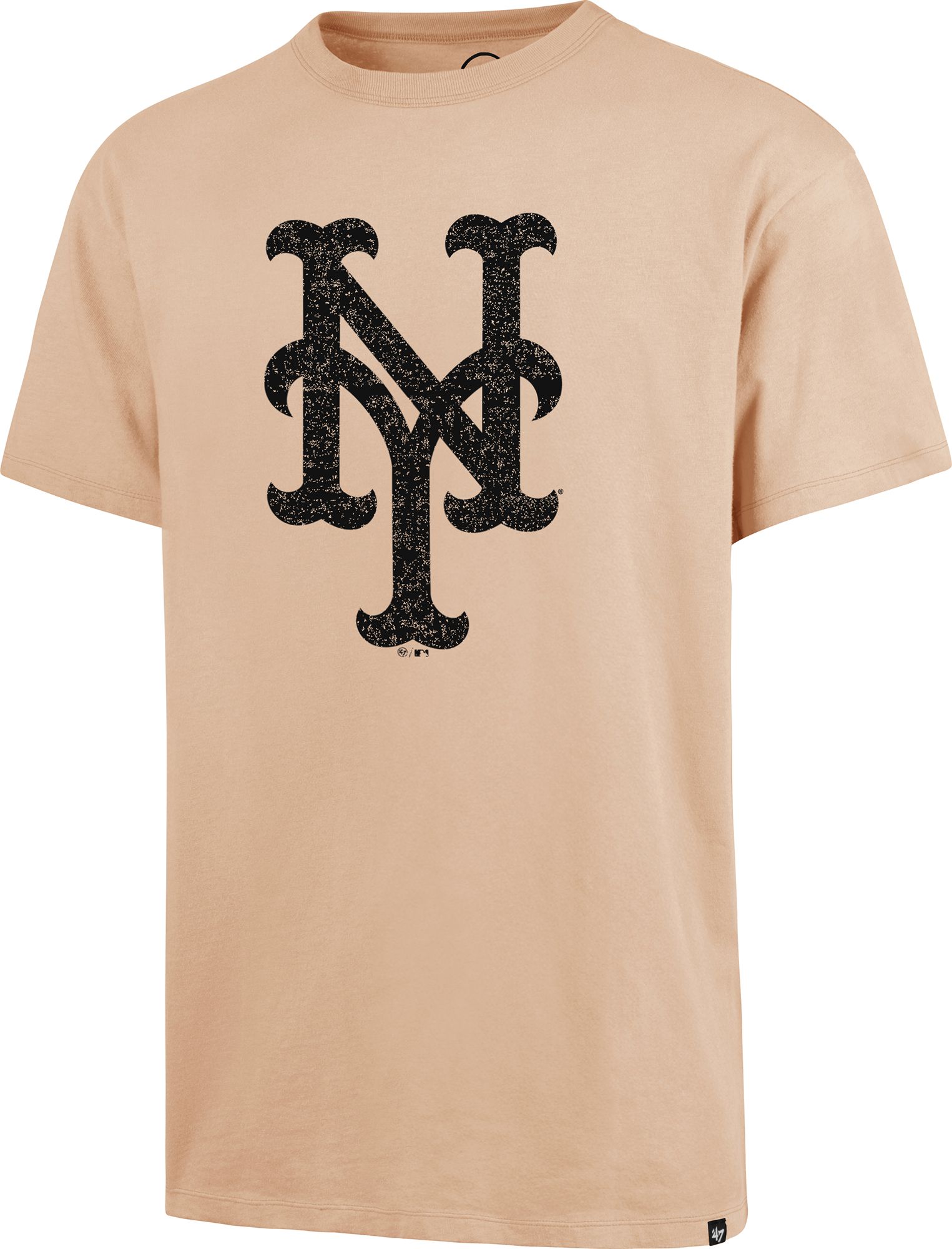 New Era Men's New York Mets Dusted Khaki Script T-Shirt