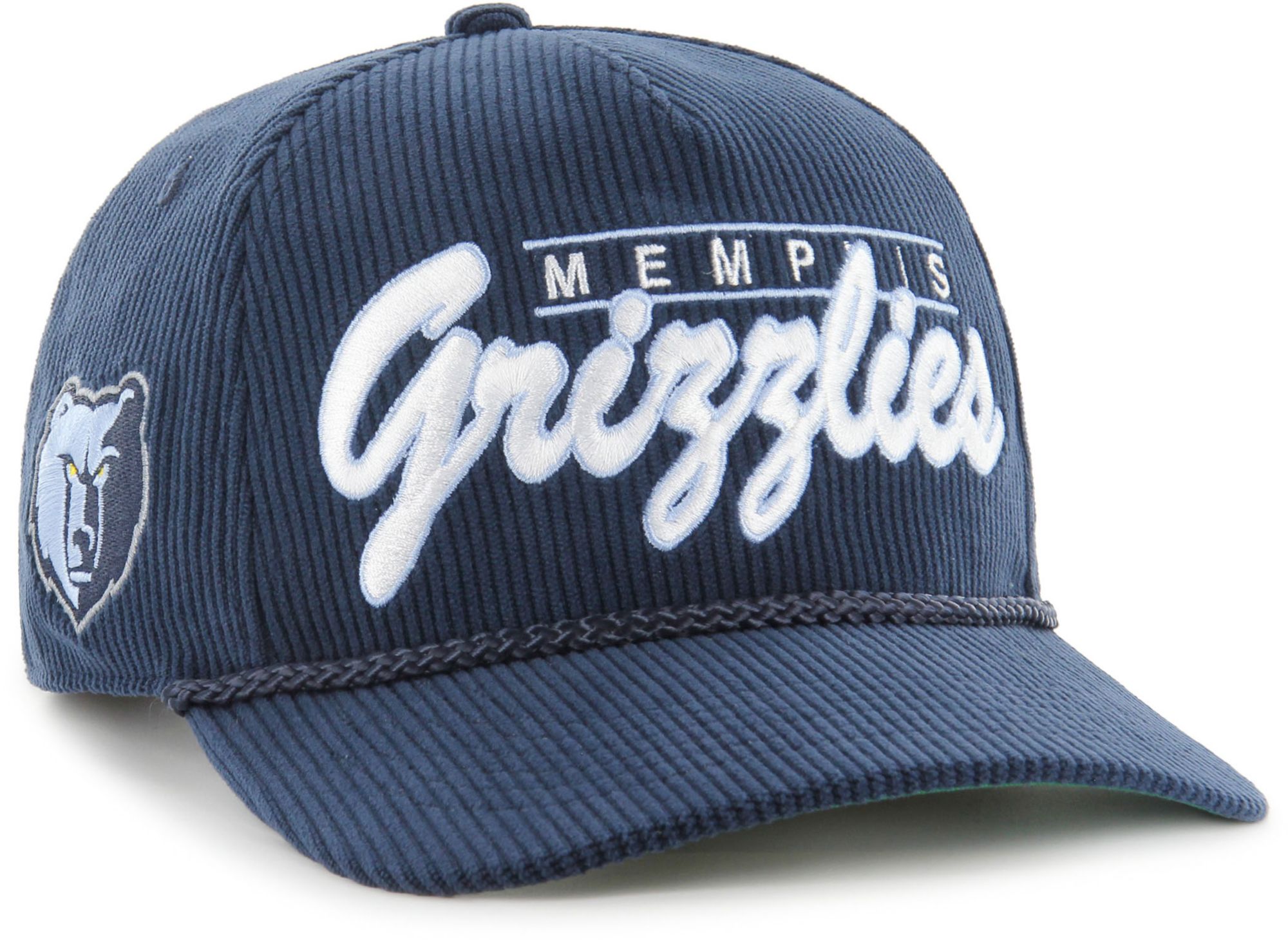 '47 Adult Memphis Grizzlies Navy Double Header Hitch Adjustable Hat