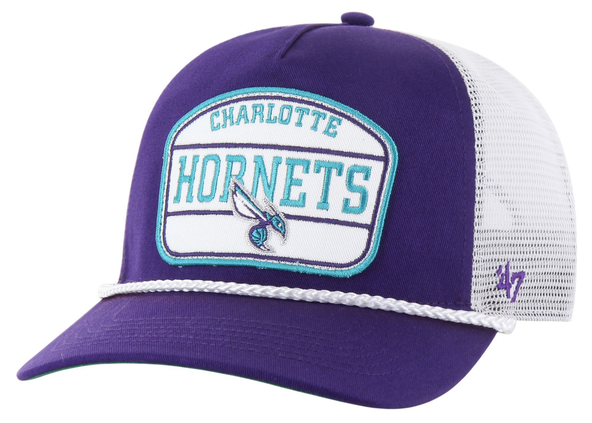 '47 Adult Charlotte Hornets Hone Patch Hitch Adjustable Hat