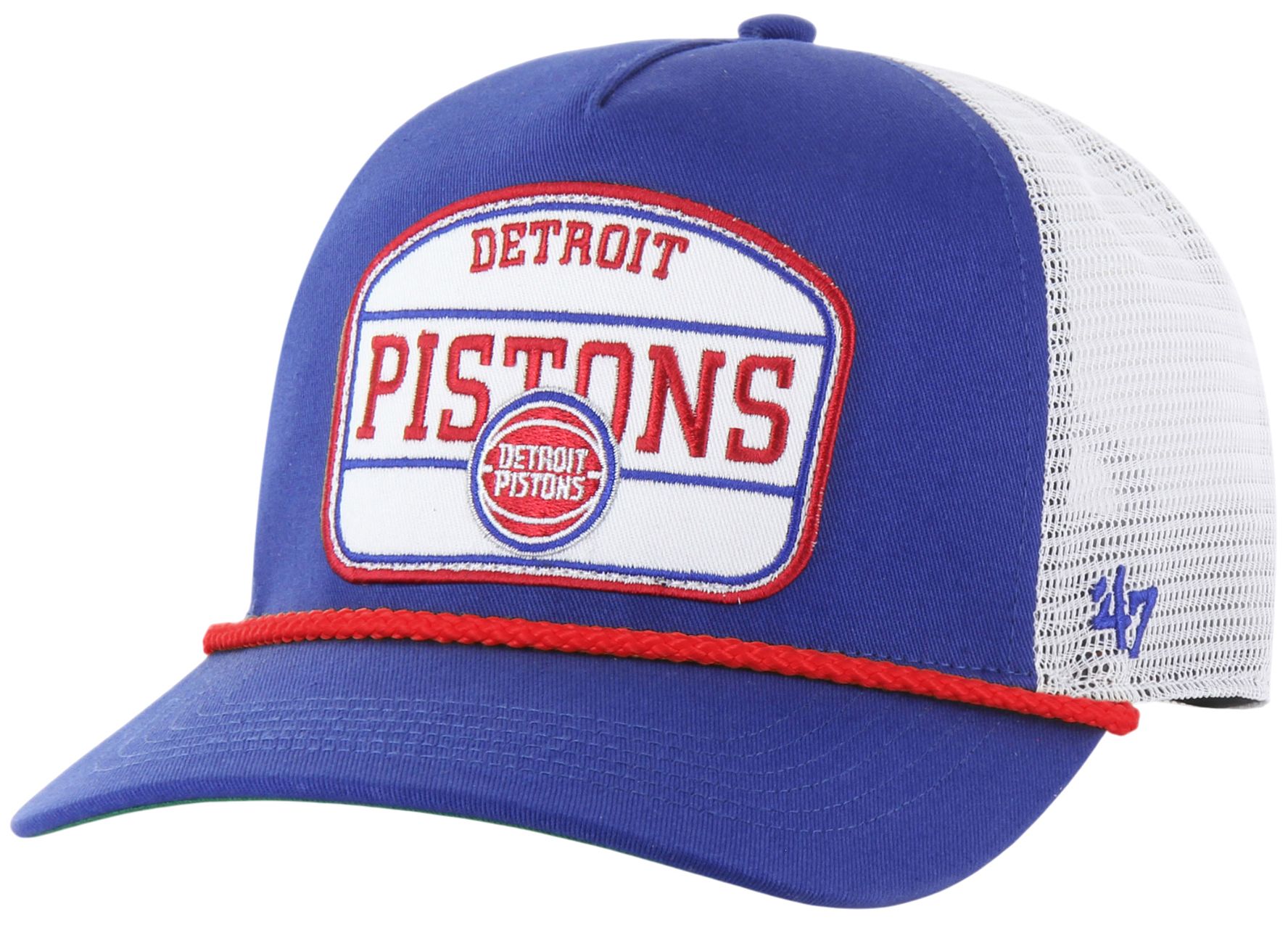 '47 Adult Detroit Pistons Hone Patch Hitch Adjustable Hat