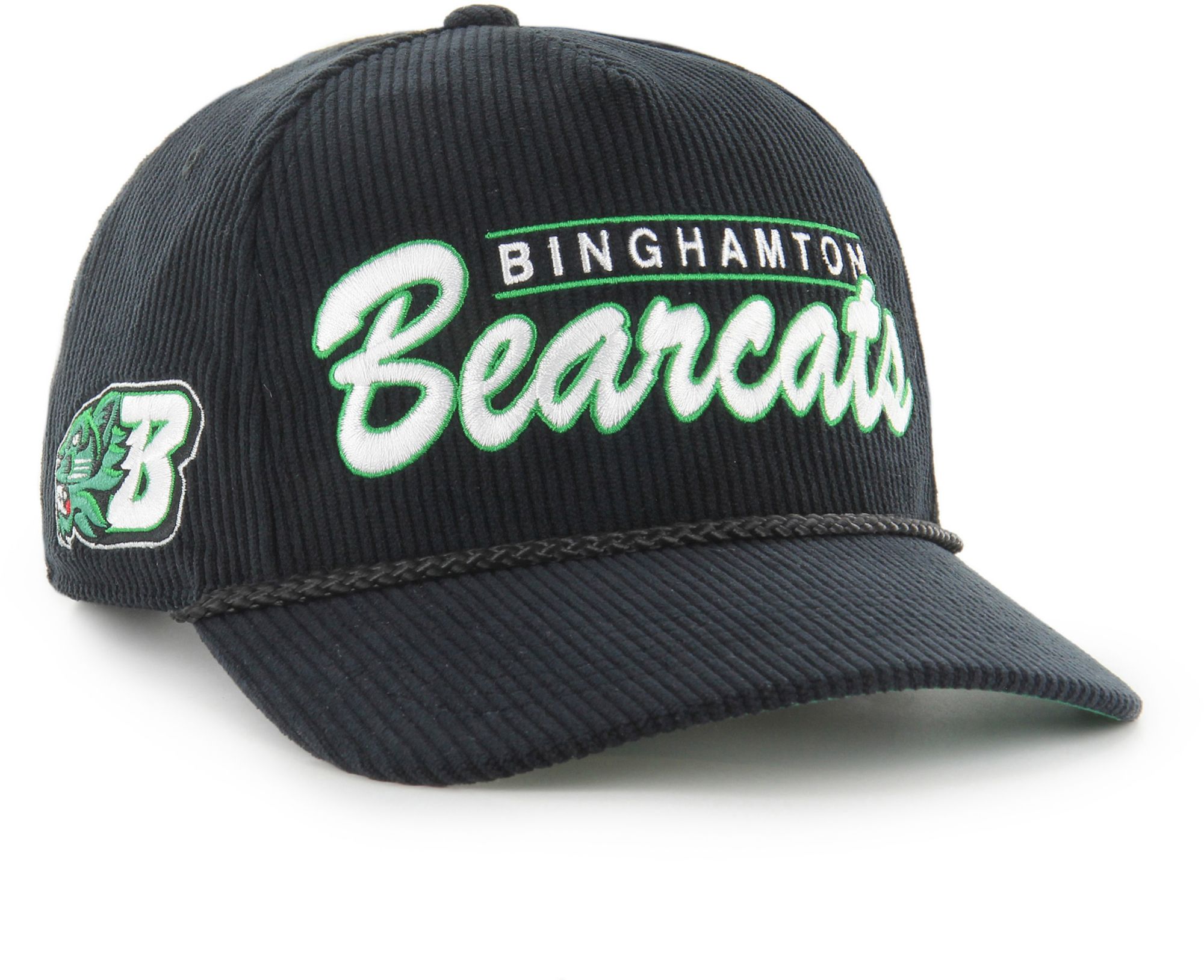 ‘47 Men's Binghamton Bearcats Black Double Header Hitch Adjustable Hat