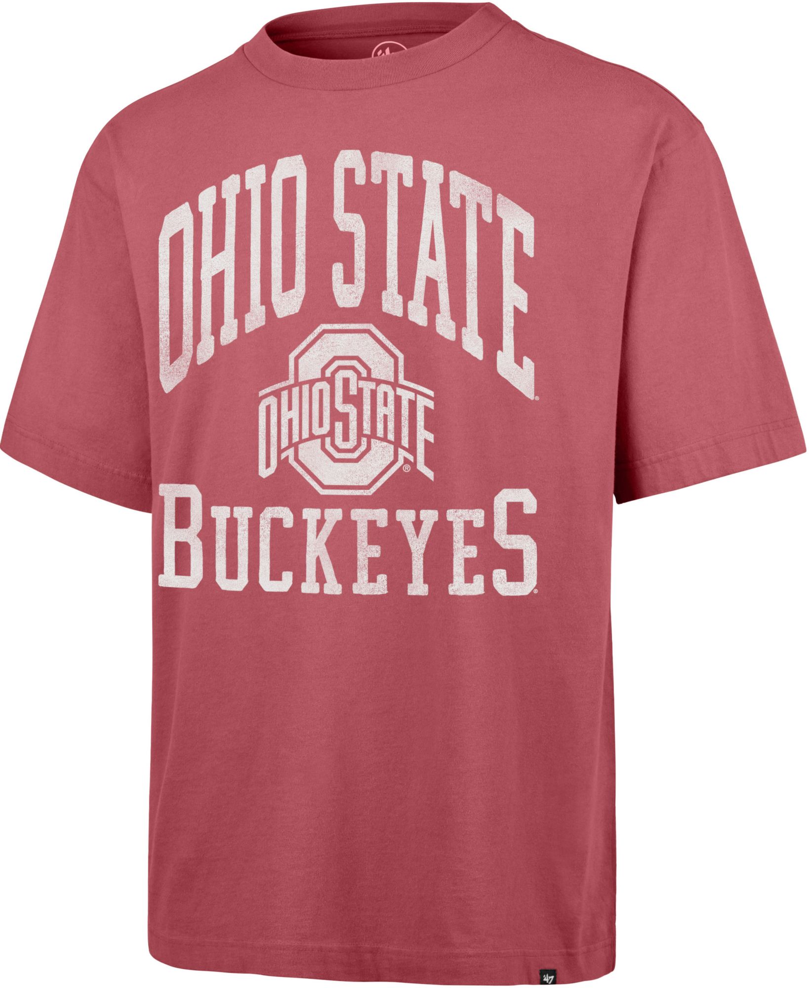 '47 Men's Ohio State Buckeyes Red Cloudfield Foundation T-Shirt