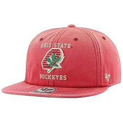 Ohio State Buckeyes Retro Script Scarlet Adjustable Hat
