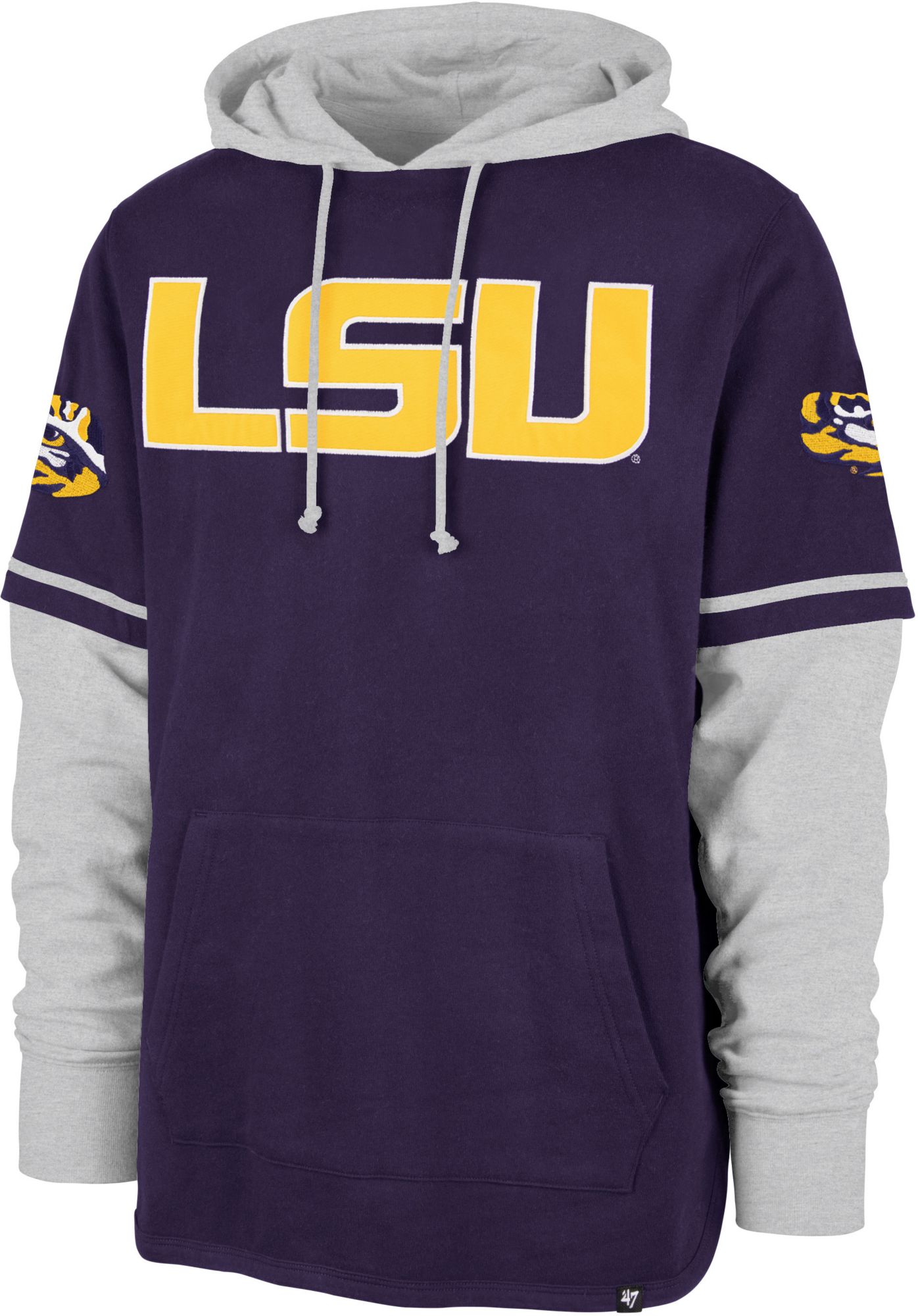 '47 Adult LSU Tigers Purple Trifecta Pullover Hoodie