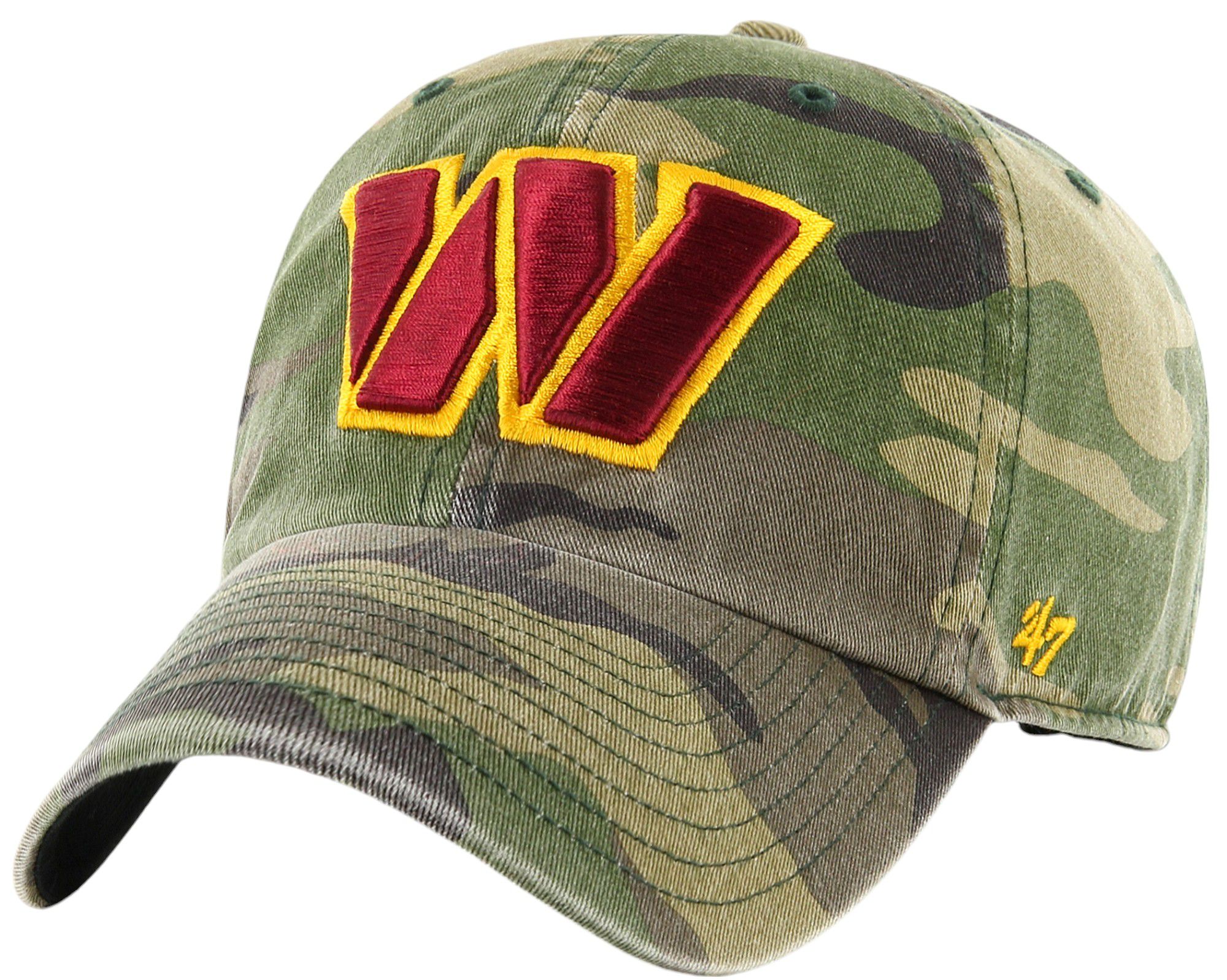 '47 Men's Washington Commanders Camo Clean Up Adjustable Hat