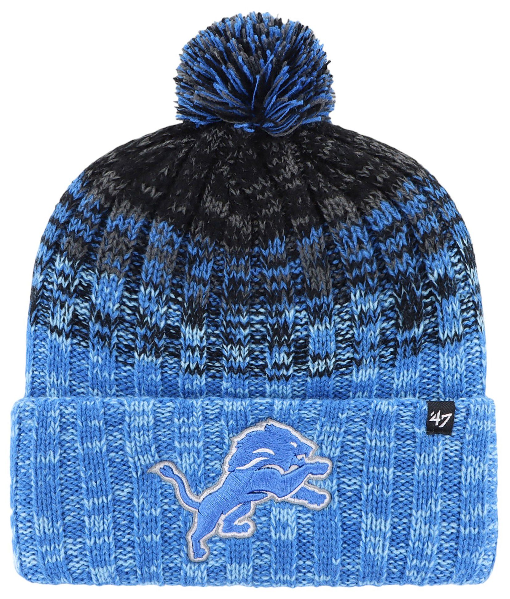 '47 Men's Detroit Lions Cascade Blue Knit Beanie