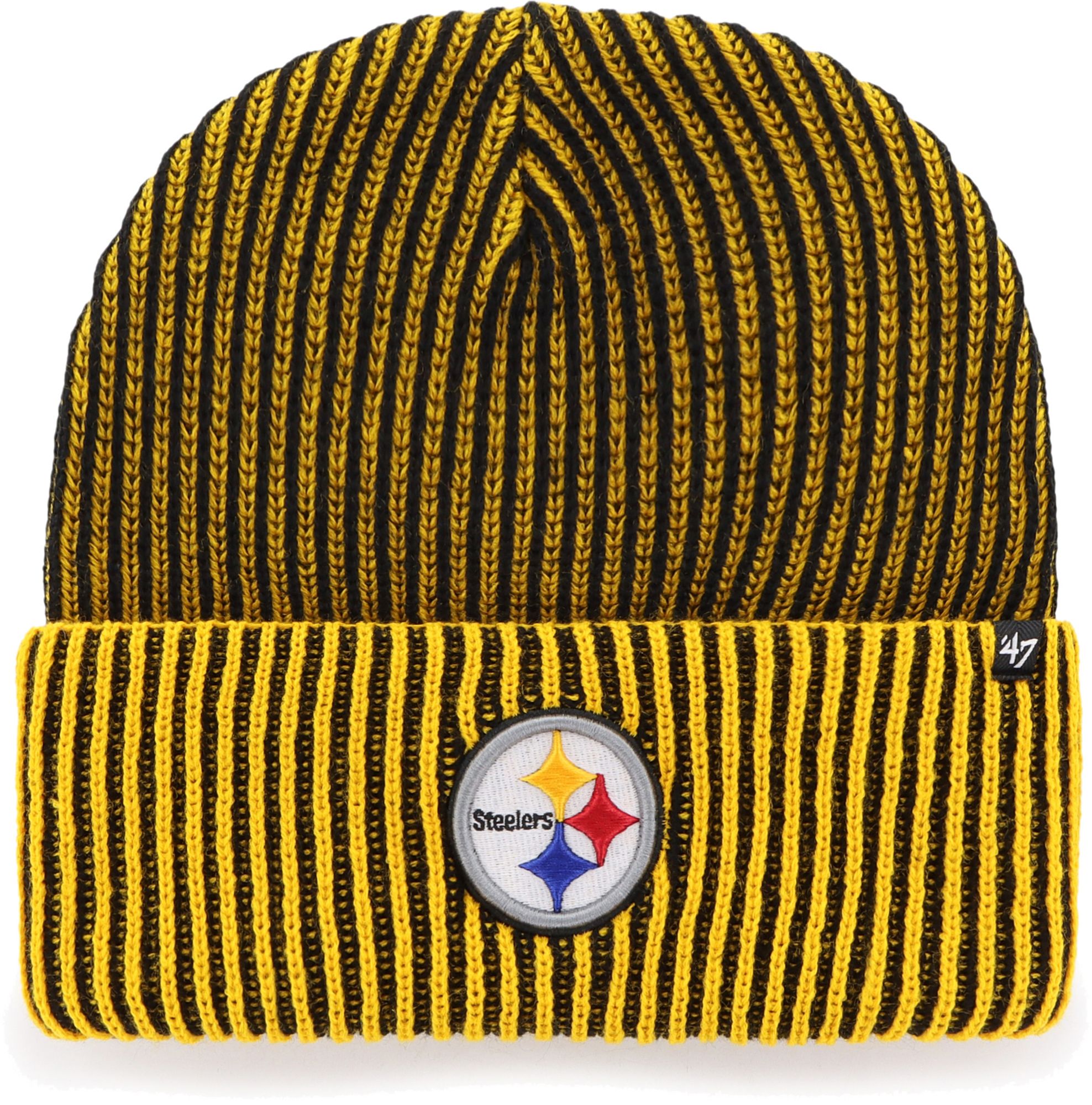 '47 Men's Pittsburgh Steelers Cold Snap Black Knit Beanie
