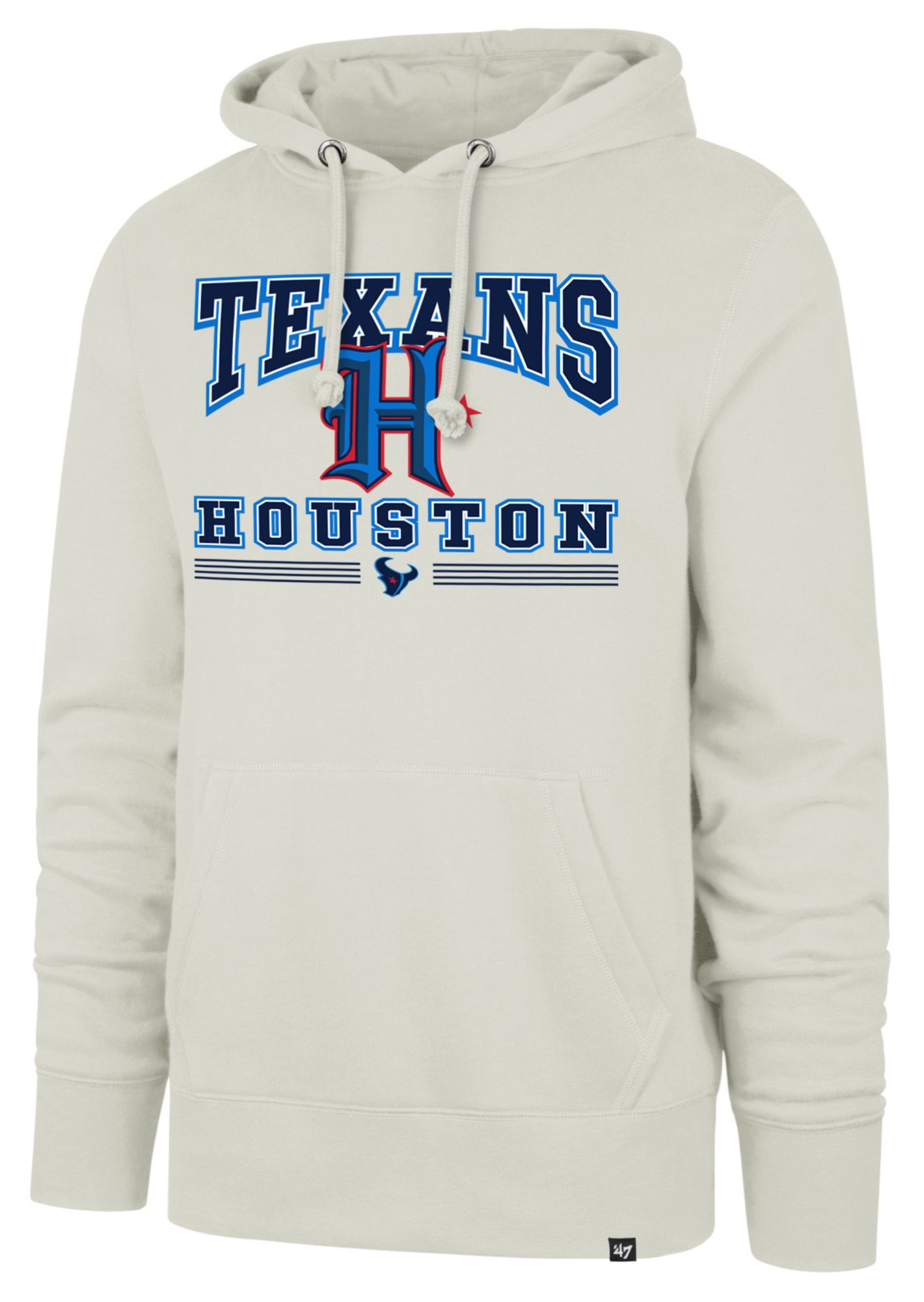 '47 Men's Houston Texans Packed House Dune Pullover Hoodie