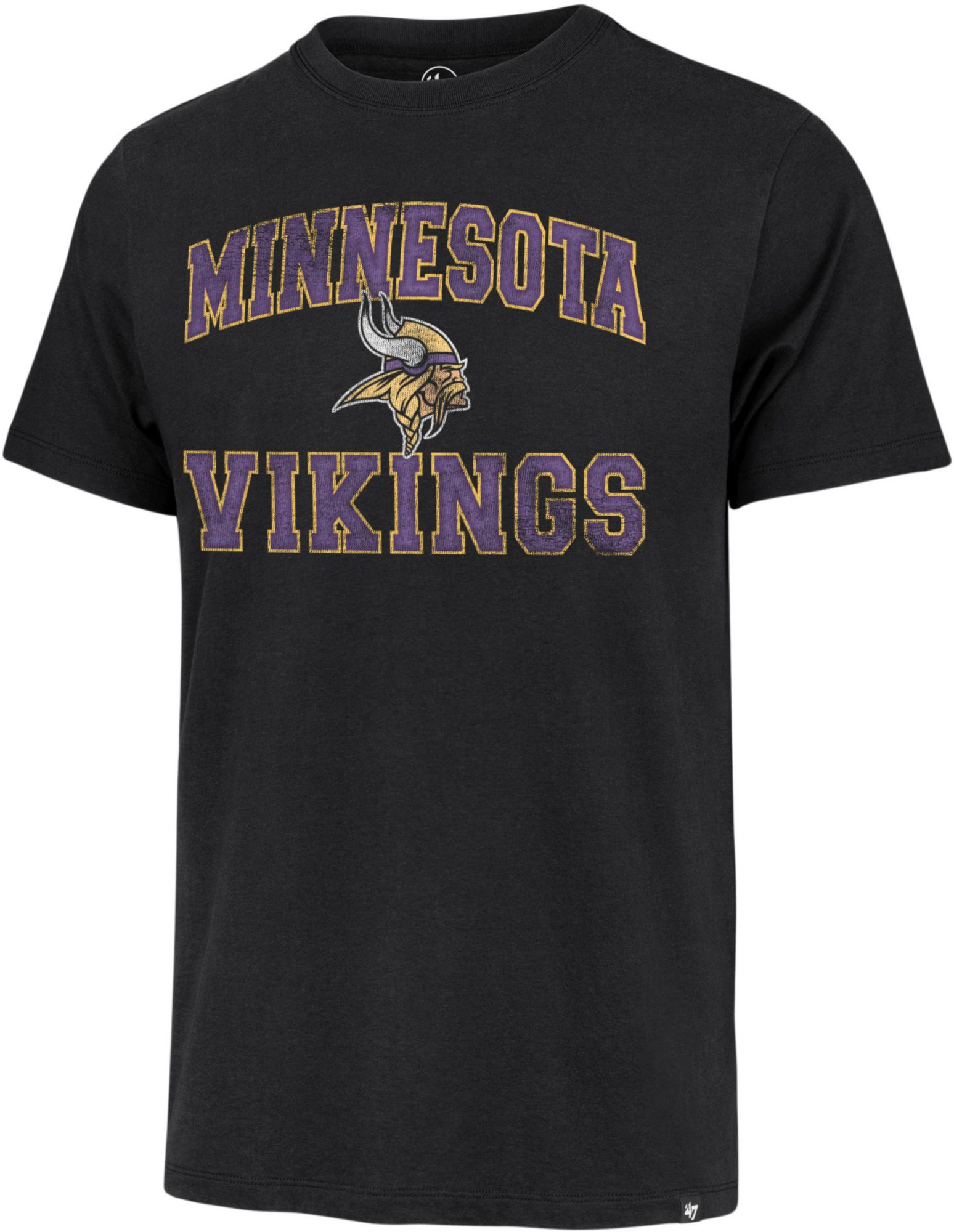 '47 Adult Minnesota Vikings Black Arch T-Shirt