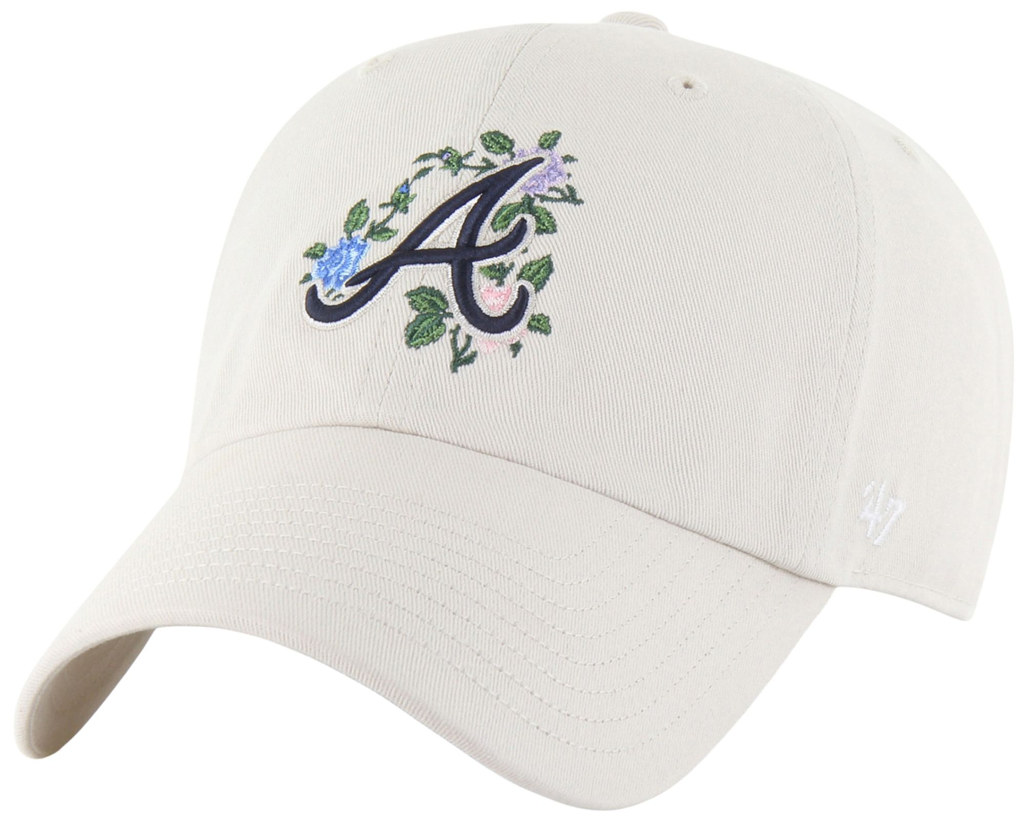 '47 Women's Atlanta Braves Tan Clean Up Adjustable Hat