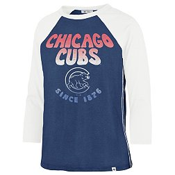 '47 Women's Chicago Cubs Blue Harmony Ava Raglan T-Shirt
