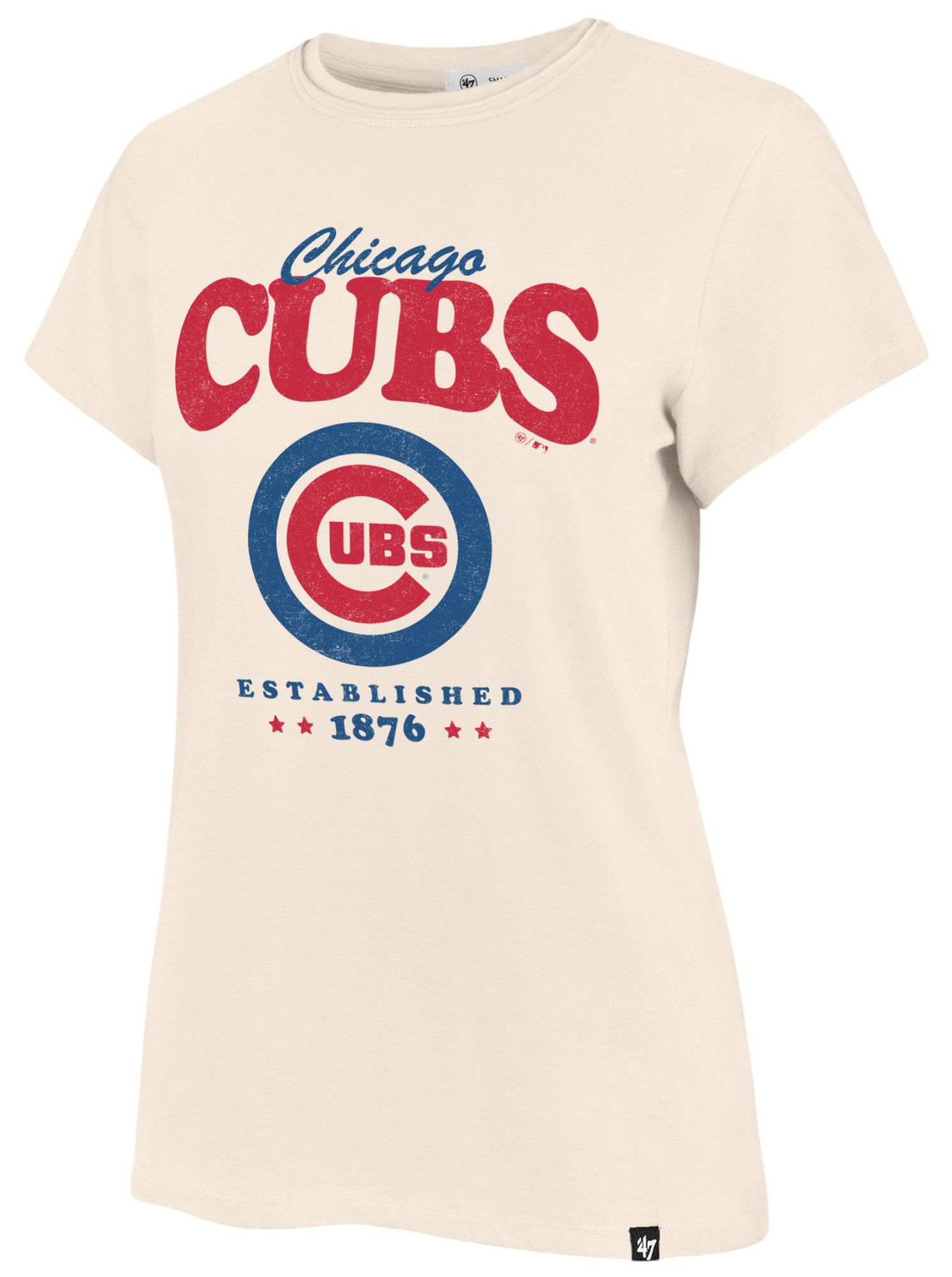 '47 Women's Chicago Cubs Cream Rally Cry Frankie T-Shirt