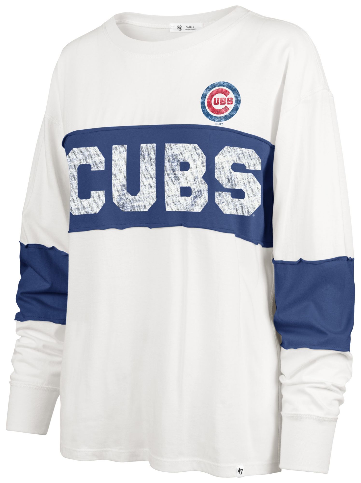 '47 Women's Chicago Cubs Tan Clubhouse Pride Taylor T-Shirt