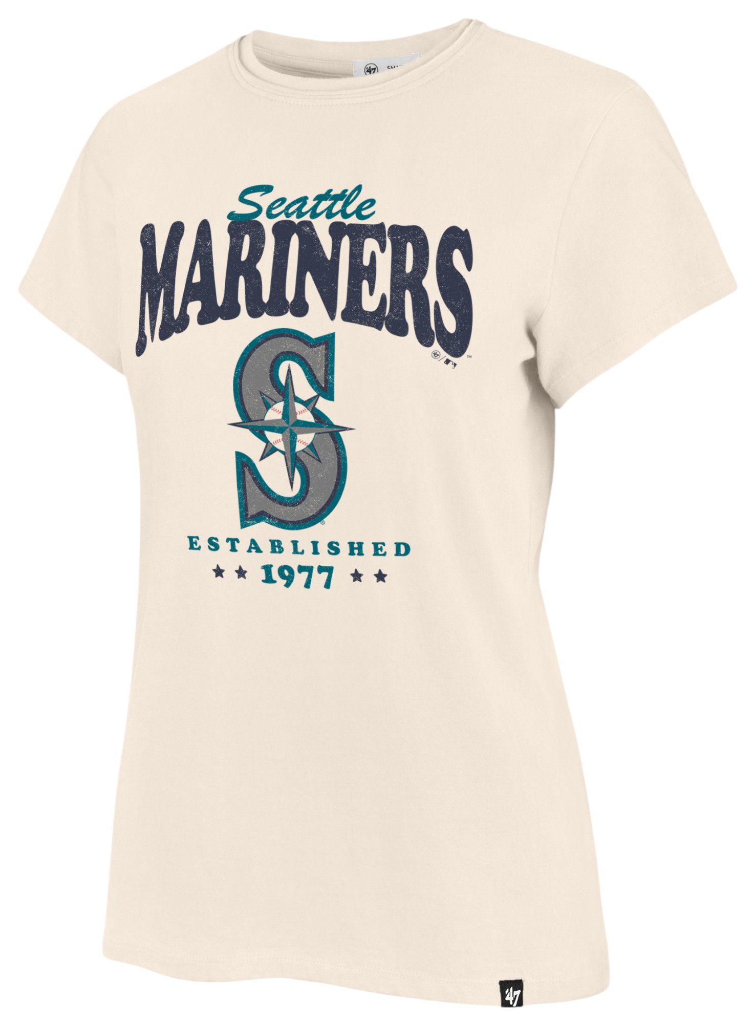 '47 Women's Seattle Mariners Cream Rally Cry Frankie T-Shirt