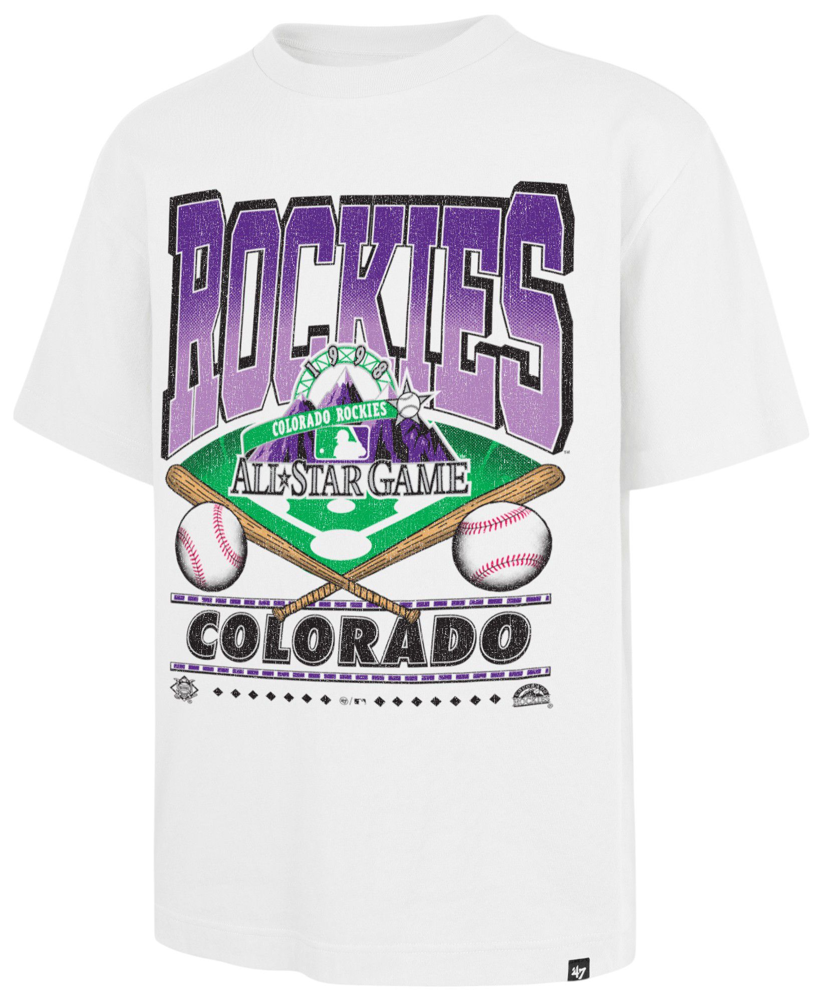 '47 Adult Colorado Rockies White Foundation All Star Game T-Shirt