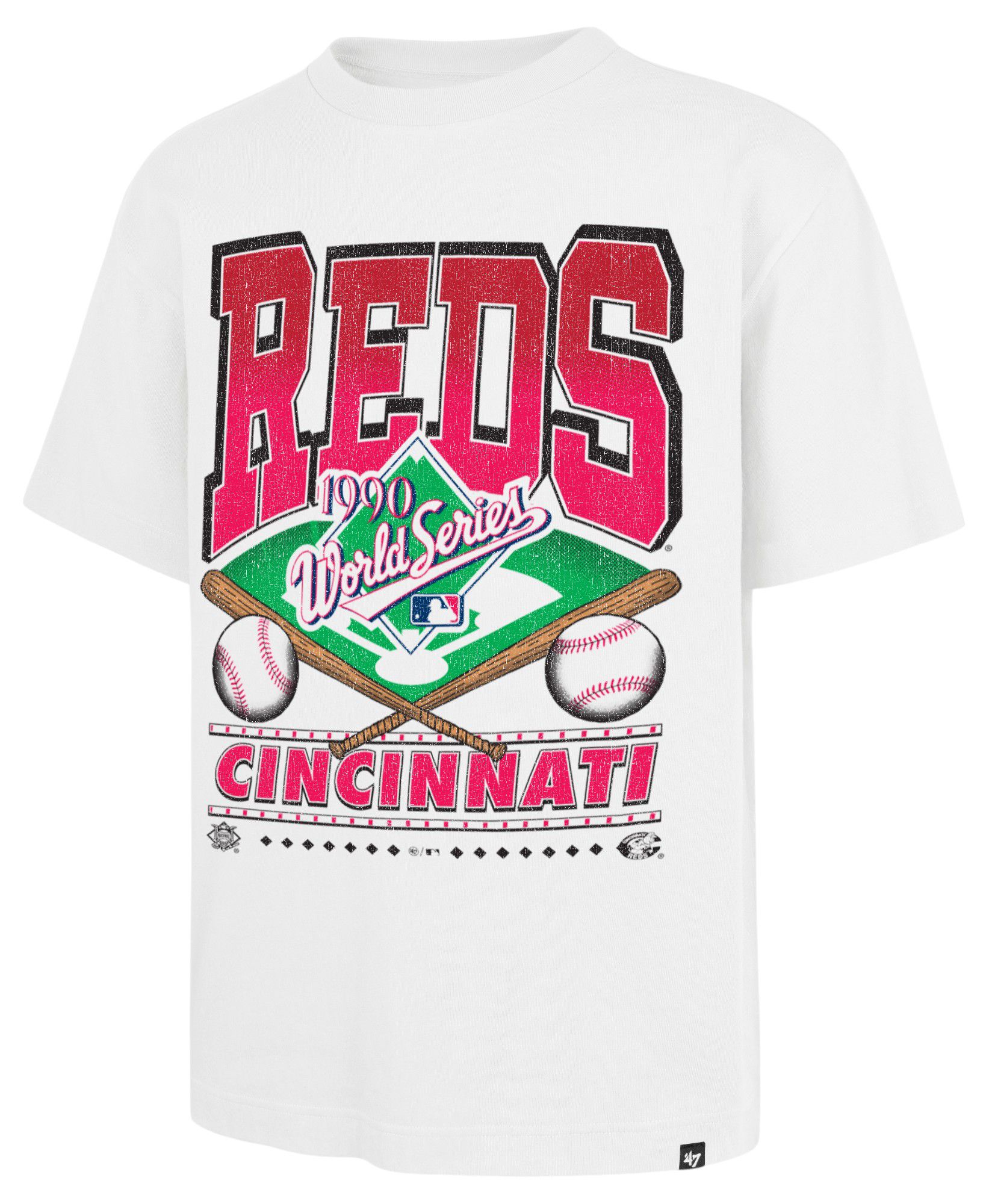 '47 Adult Cincinnati Reds White Foundation All Star Game T-Shirt