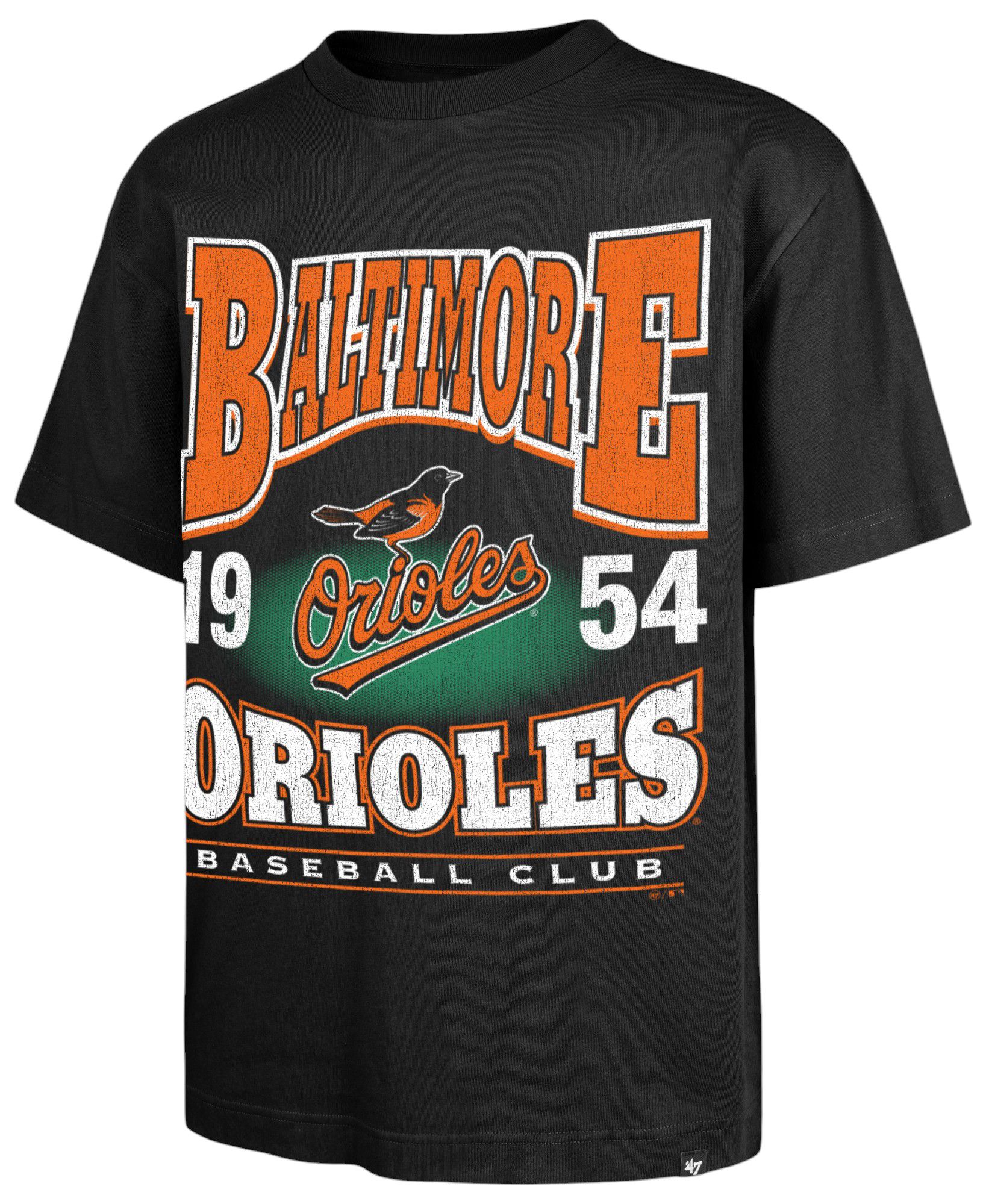 '47 Adult Baltimore Orioles Black Rockem Foundation T-Shirt