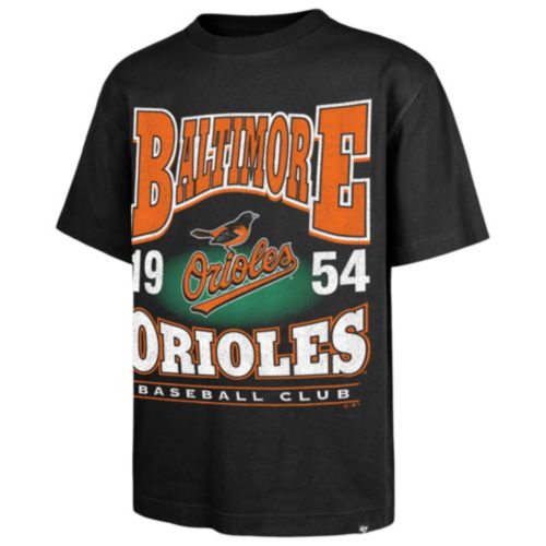 MLB Team Apparel Youth Baltimore Orioles Tan Triple Hit T-Shirt