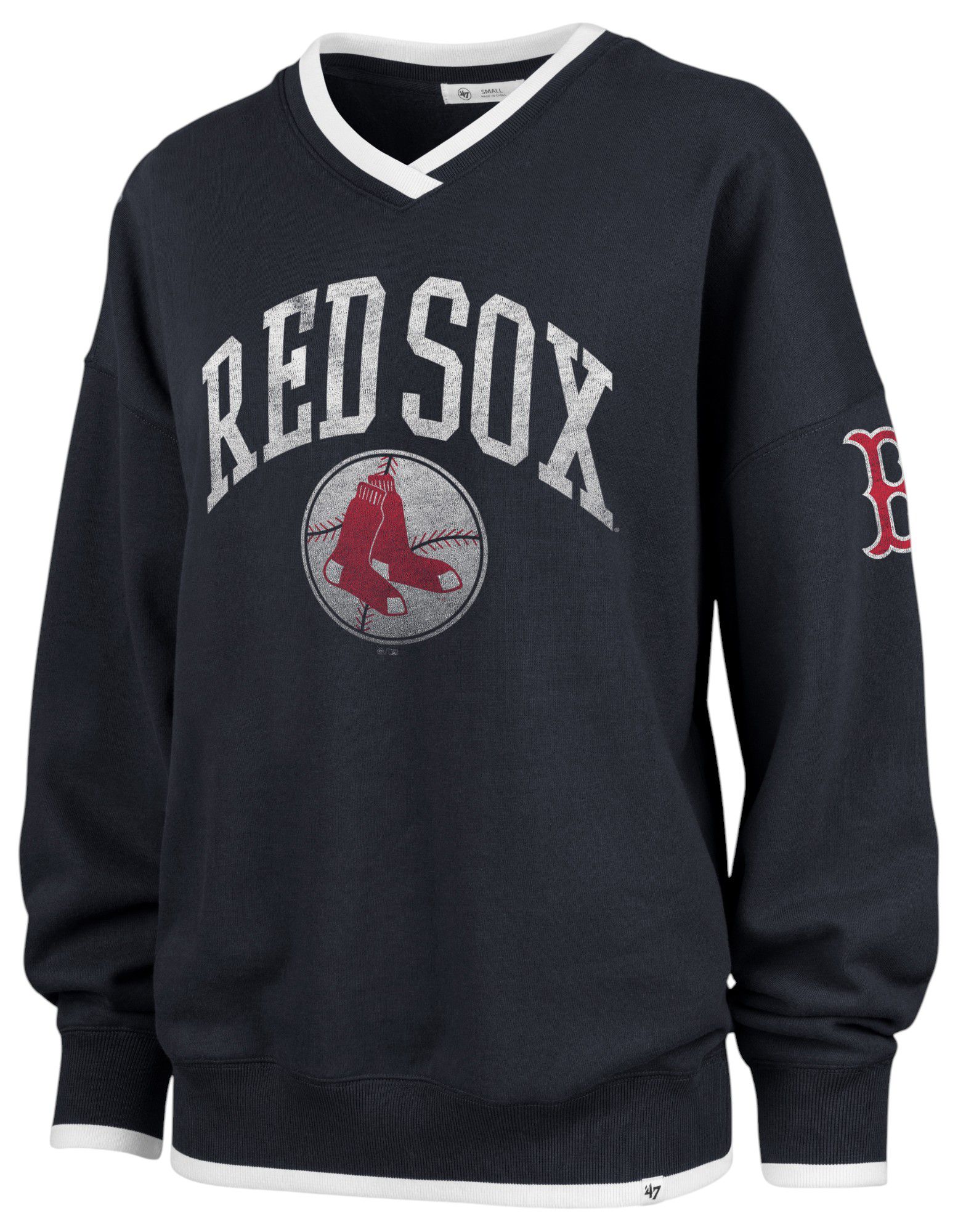 '47 Women's Boston Red Sox Blue Daze Pullover Hoodie