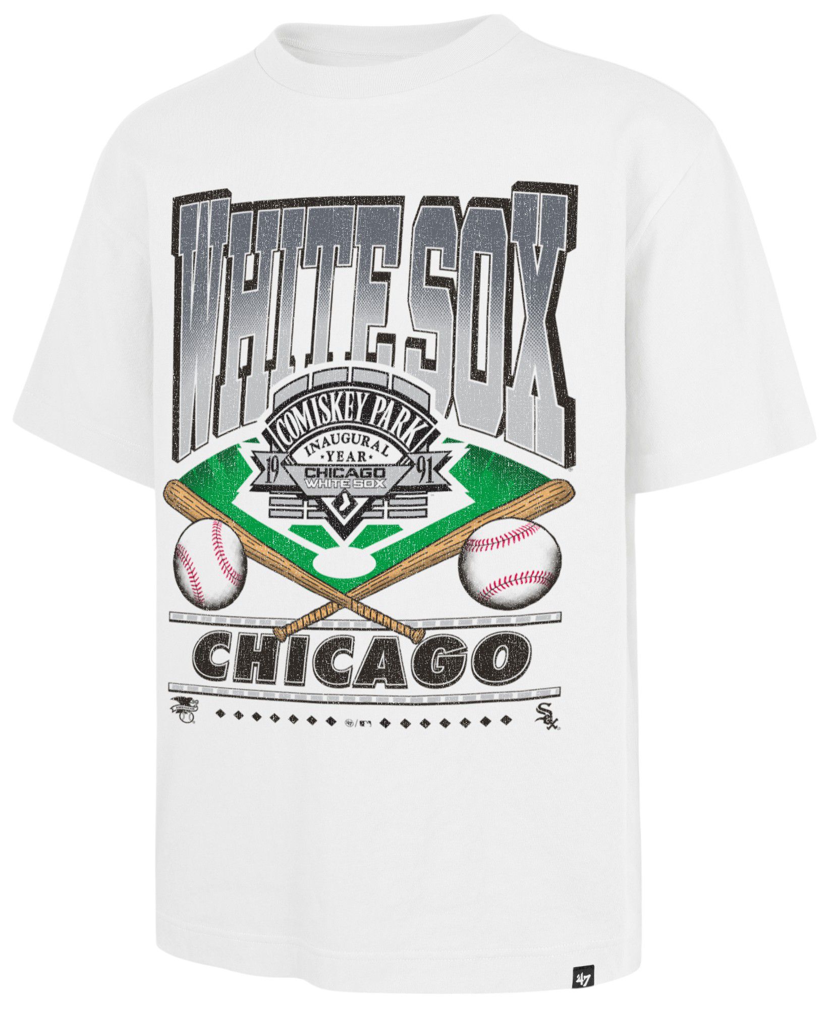 '47 Adult Chicago White Sox White Foundation All Star Game T-Shirt