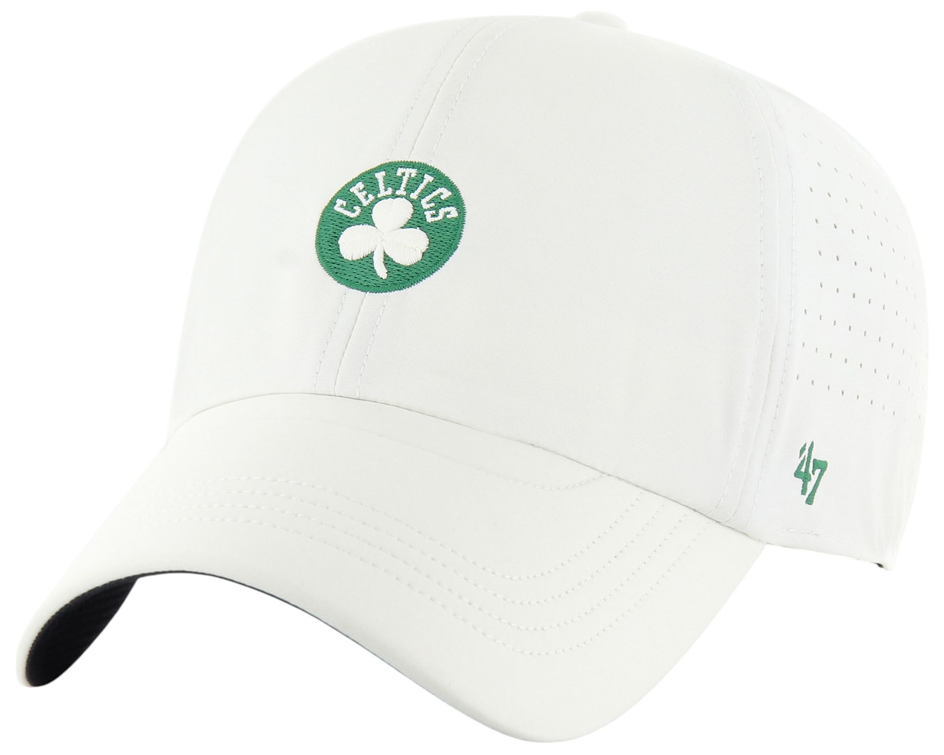 '47 Women's Boston Celtics Off White Flow Clean Up Adjustable Hat