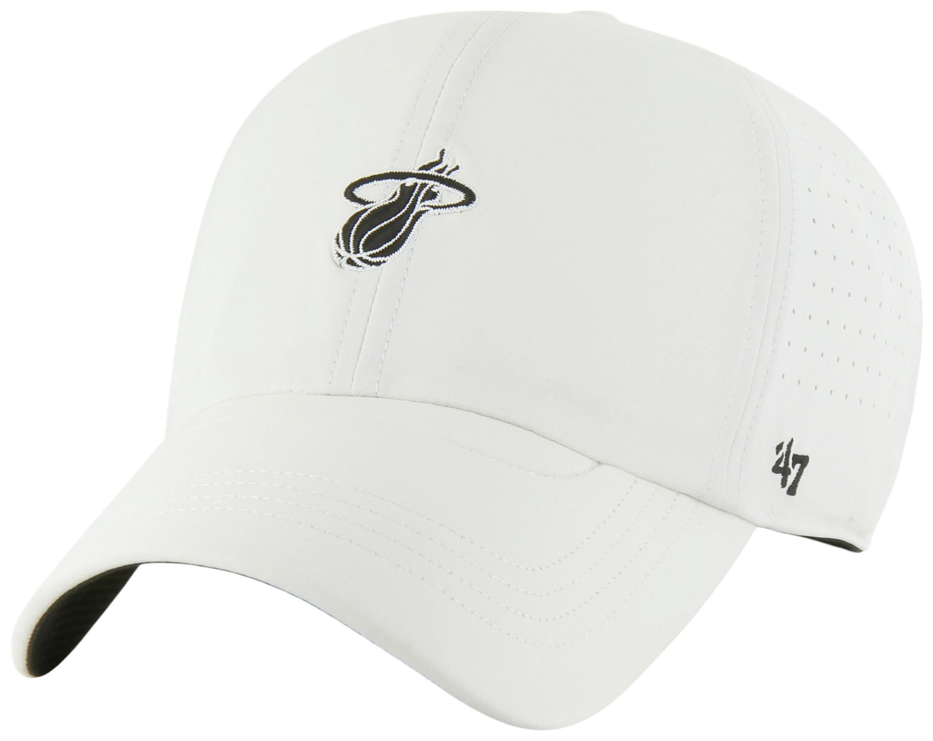 '47 Women's Miami Heat Off White Flow Clean Up Adjustable Hat