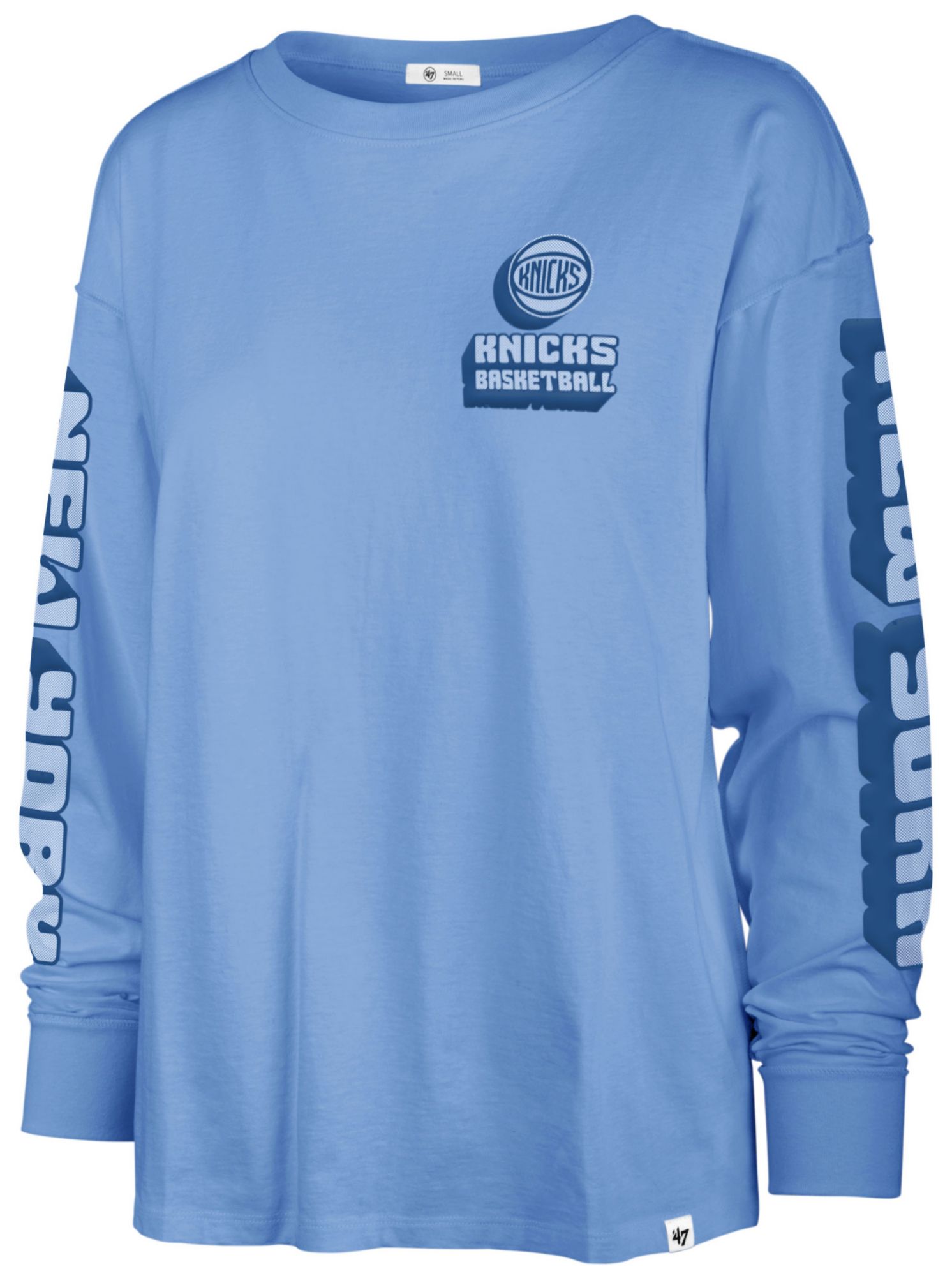 '47 Women's New York Knicks Luminence Groove Long Sleeve T-Shirt