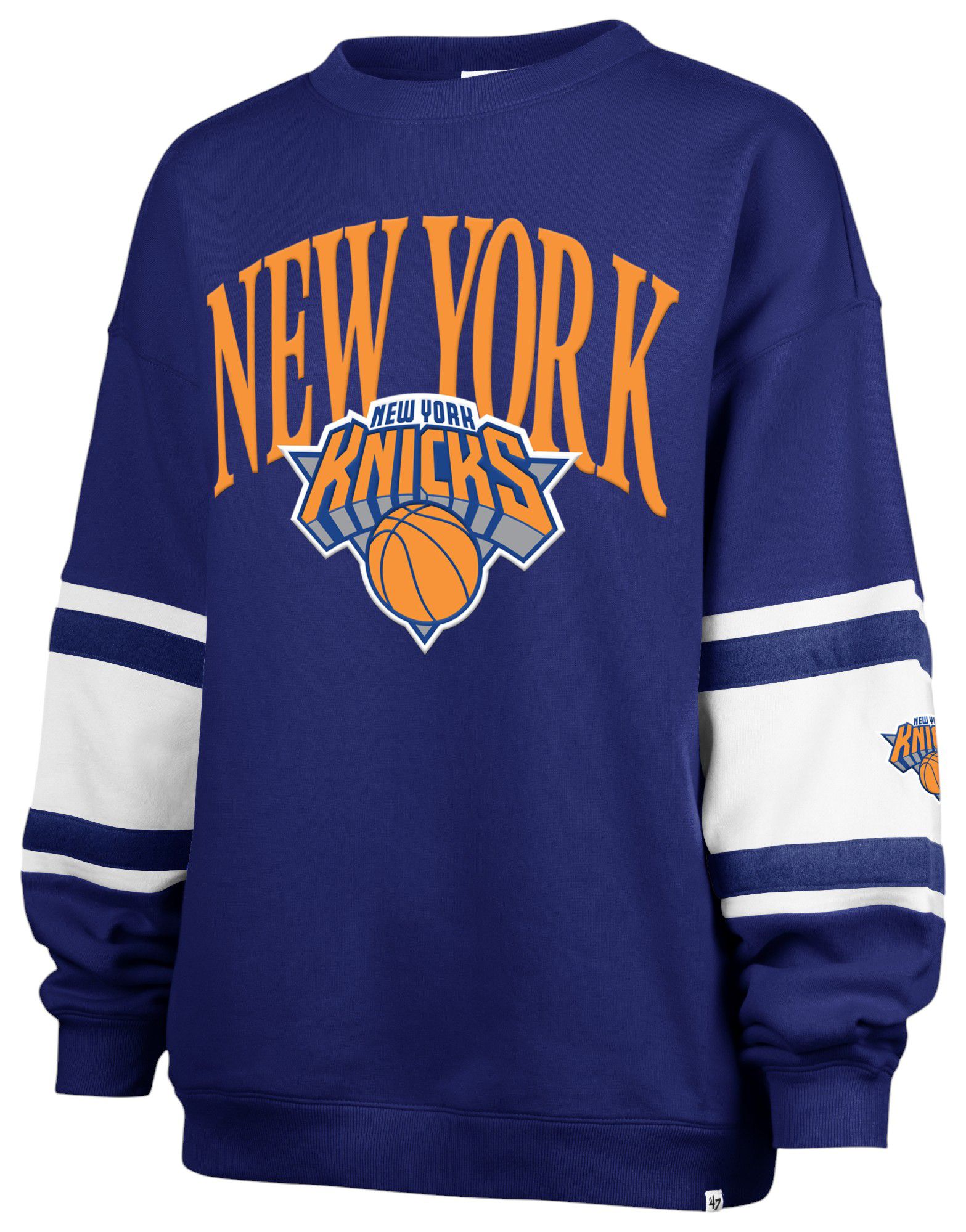 '47 Women's 2024-25 City Edition New York Knicks Steadfast Crewneck Sweatshirt