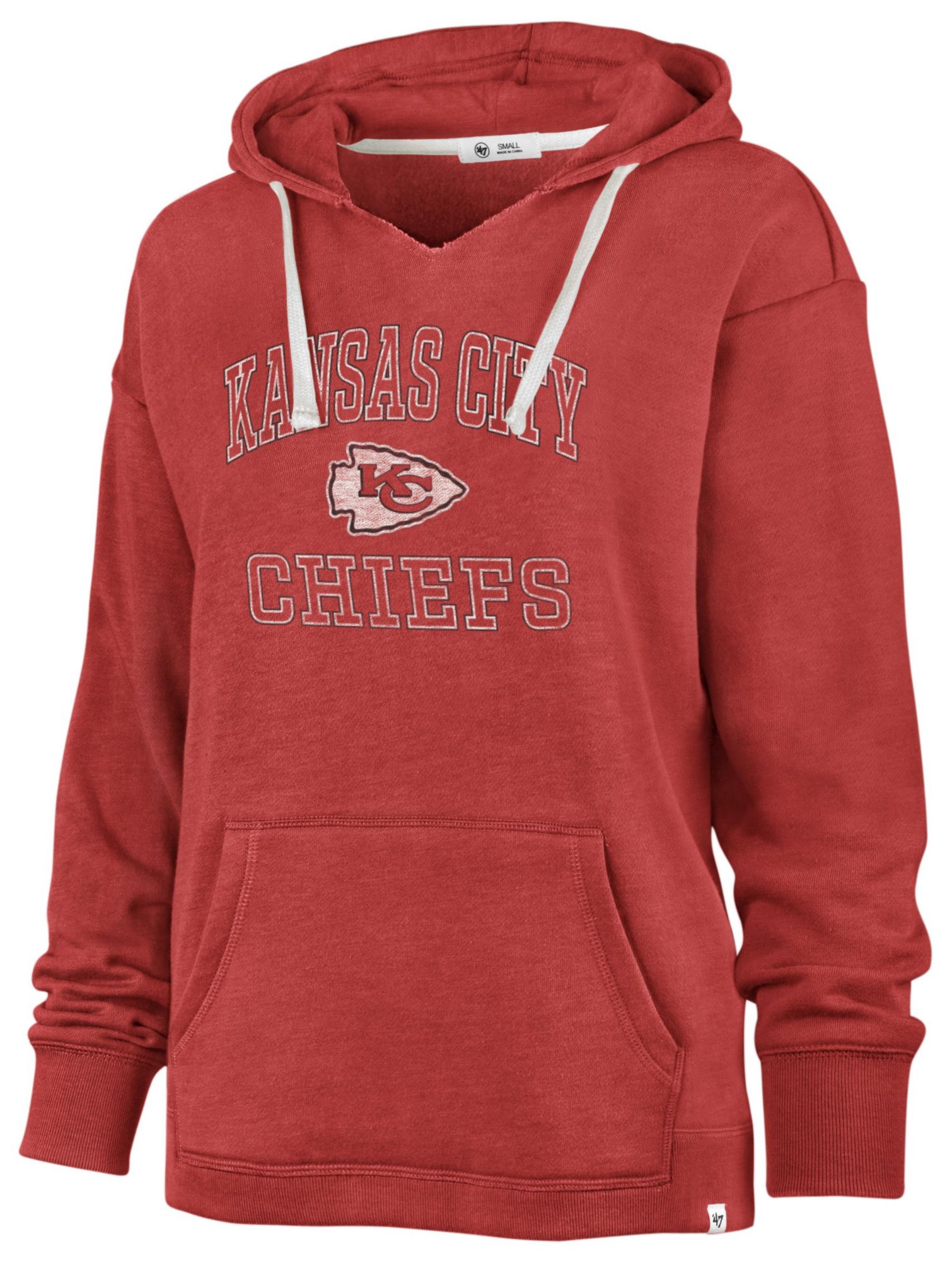 '47 Women's Kansas City Chiefs Clarity Racer Red Pullover Hoodie