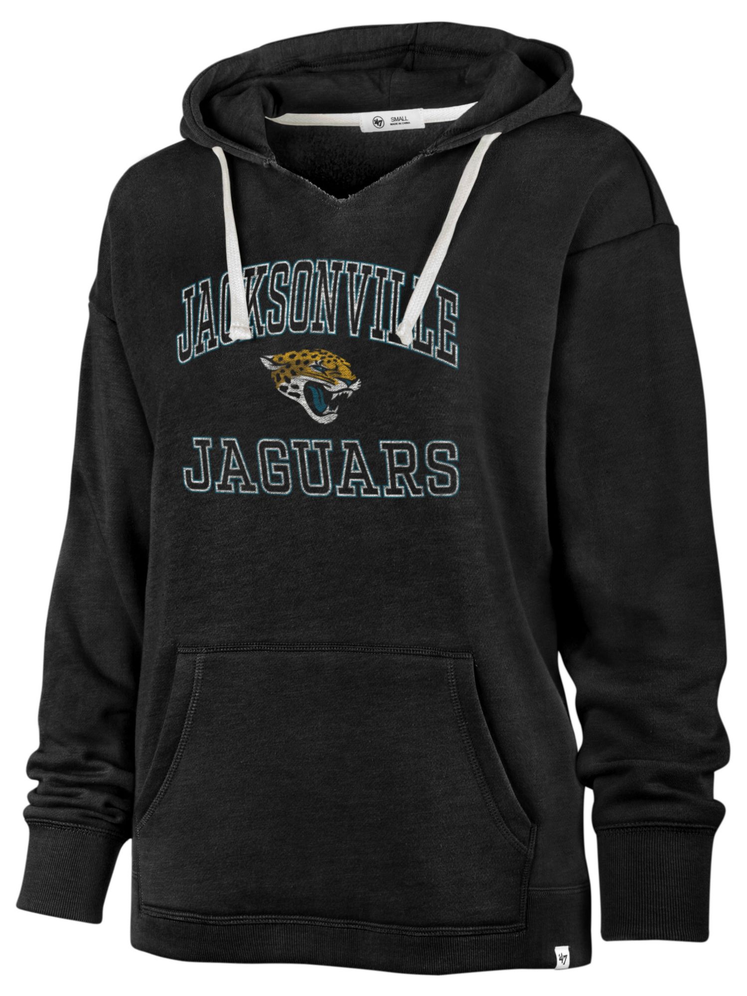 '47 Women's Jacksonville Jaguars Clarity Black Pullover Hoodie
