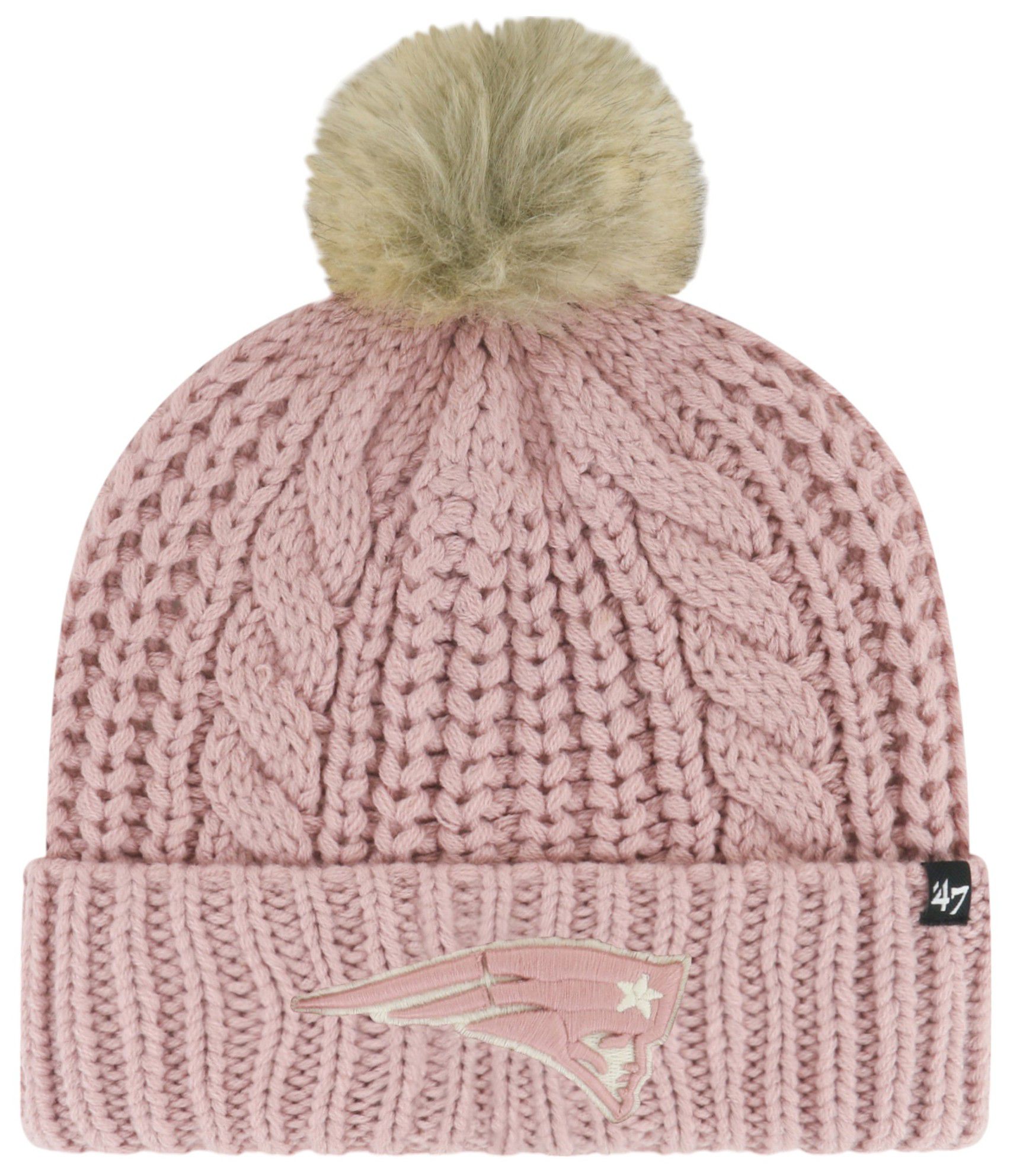 '47 Women's New England Patriots Meeko Dusty Rose Beanie