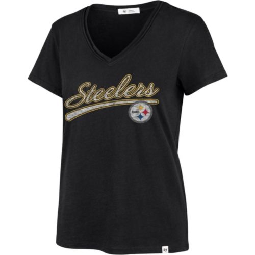 Nike Women's Pittsburgh Steelers Black Rewind Pocket T-Shirt