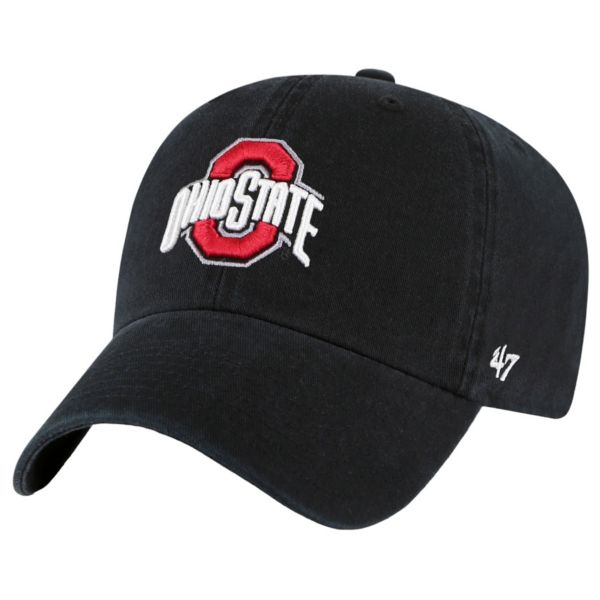 '47 Youth Black Ohio State Buckeyes Clean Up Adjustable Hat