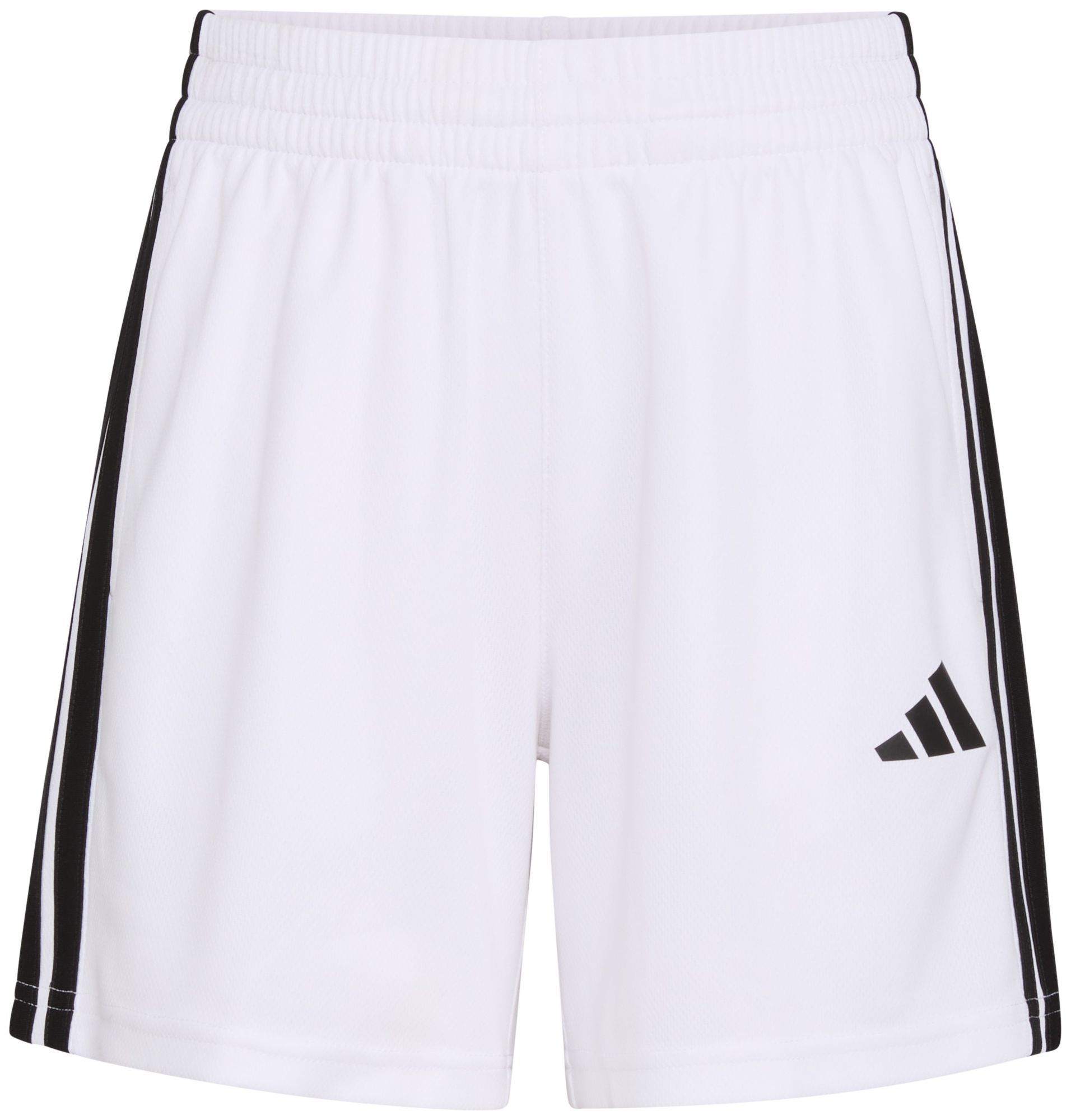 adidas Boys' 3-Stripe Essential Mid-Thigh Shorts