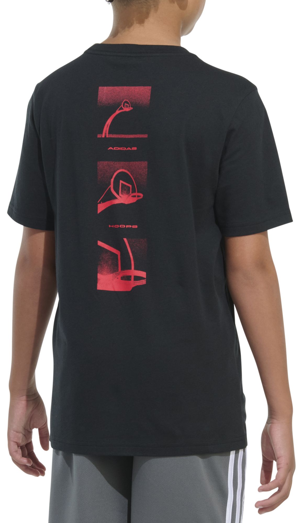 adidas Boys' Distorted Lineage Basketball T-Shirt