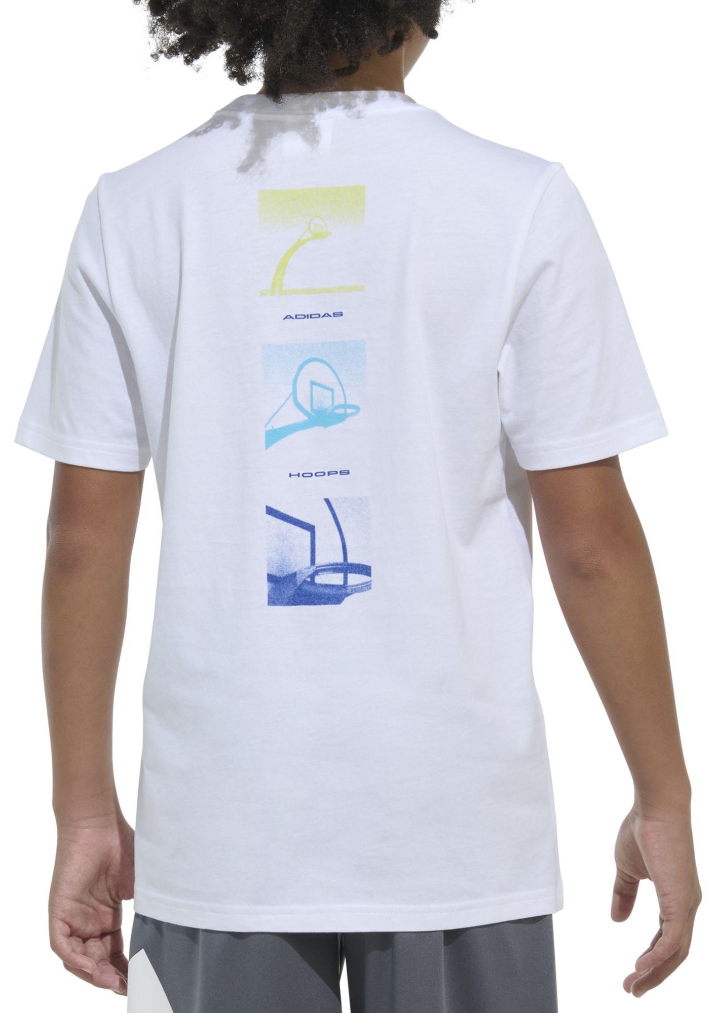 adidas Boys' Distorted Lineage Basketball T-Shirt