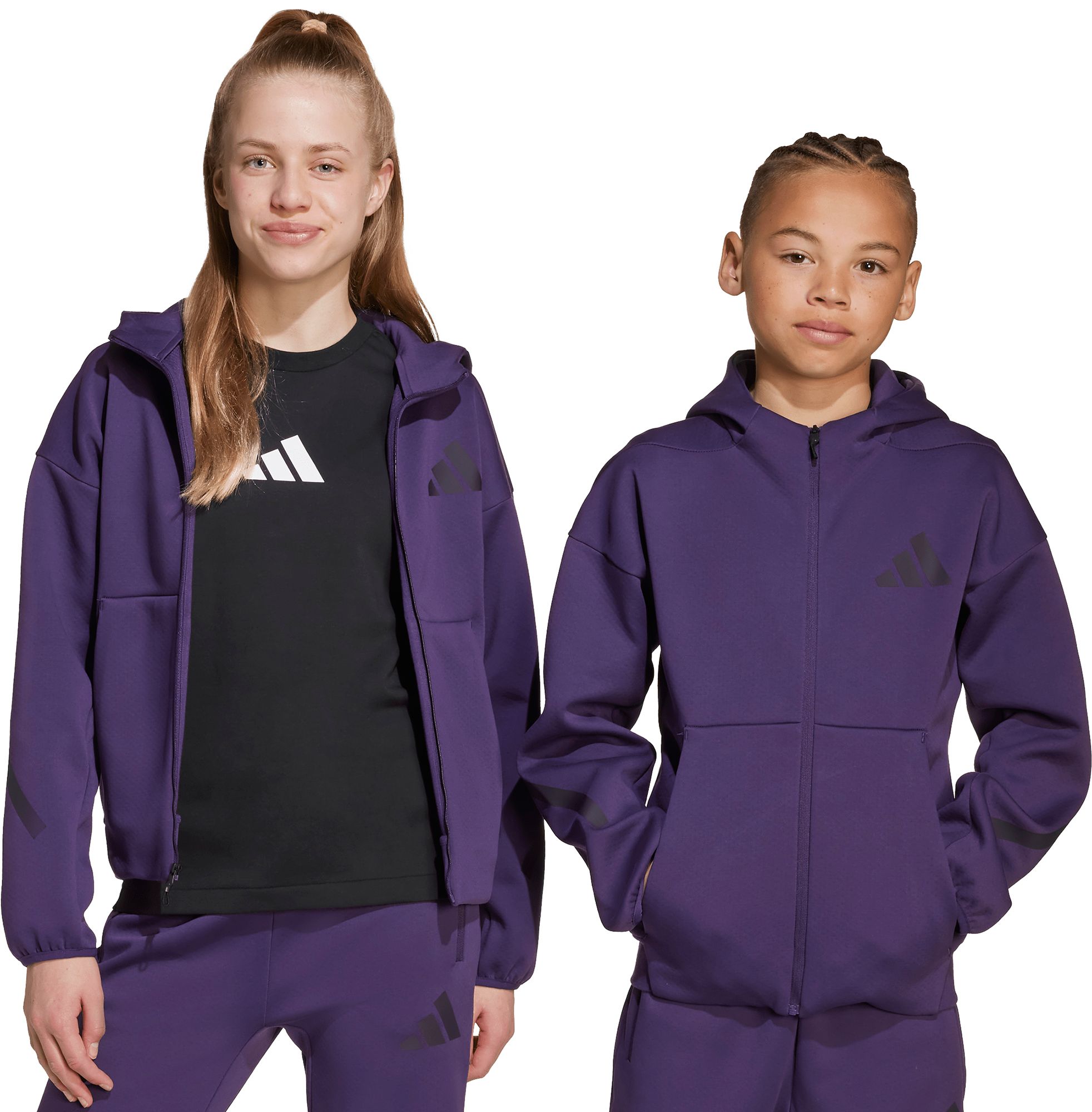 adidas Kids' Z.N.E. Full-Zip Hooded Track Jacket