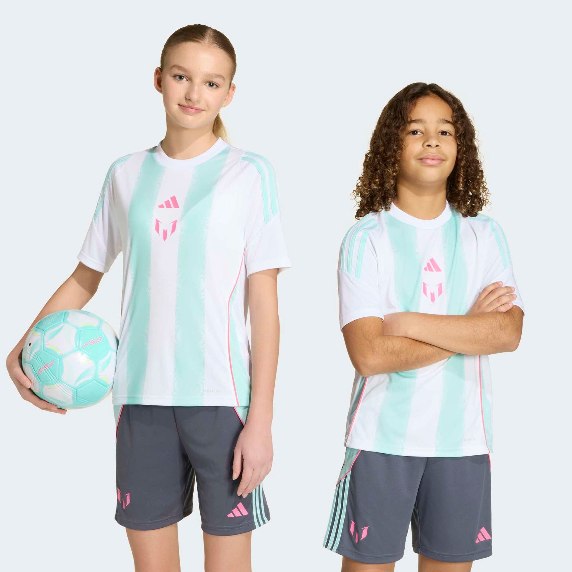 adidas Kids' Messi Training Jersey - White
