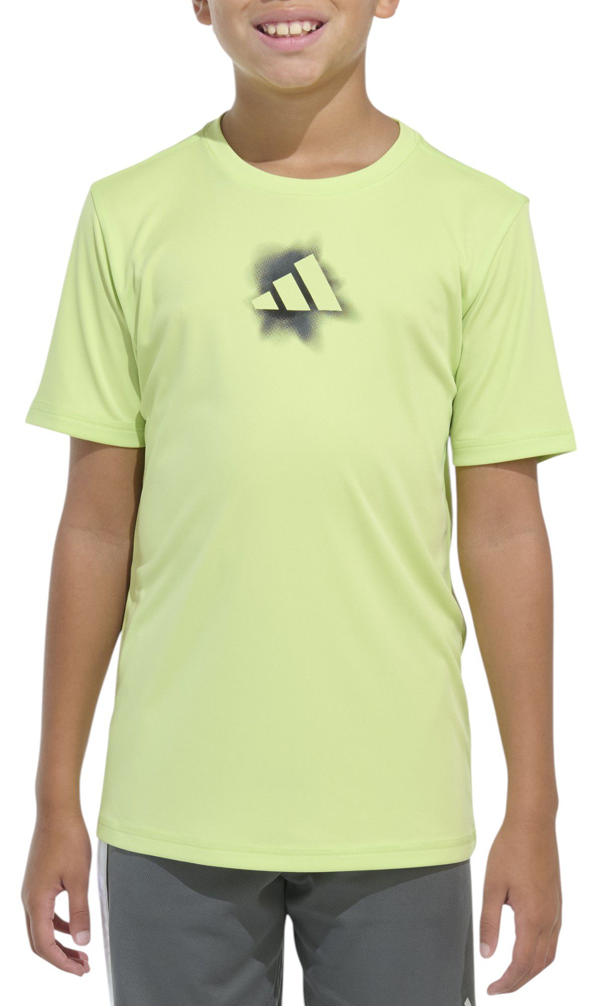 adidas Boys' Gradient Logo Poly T-Shirt