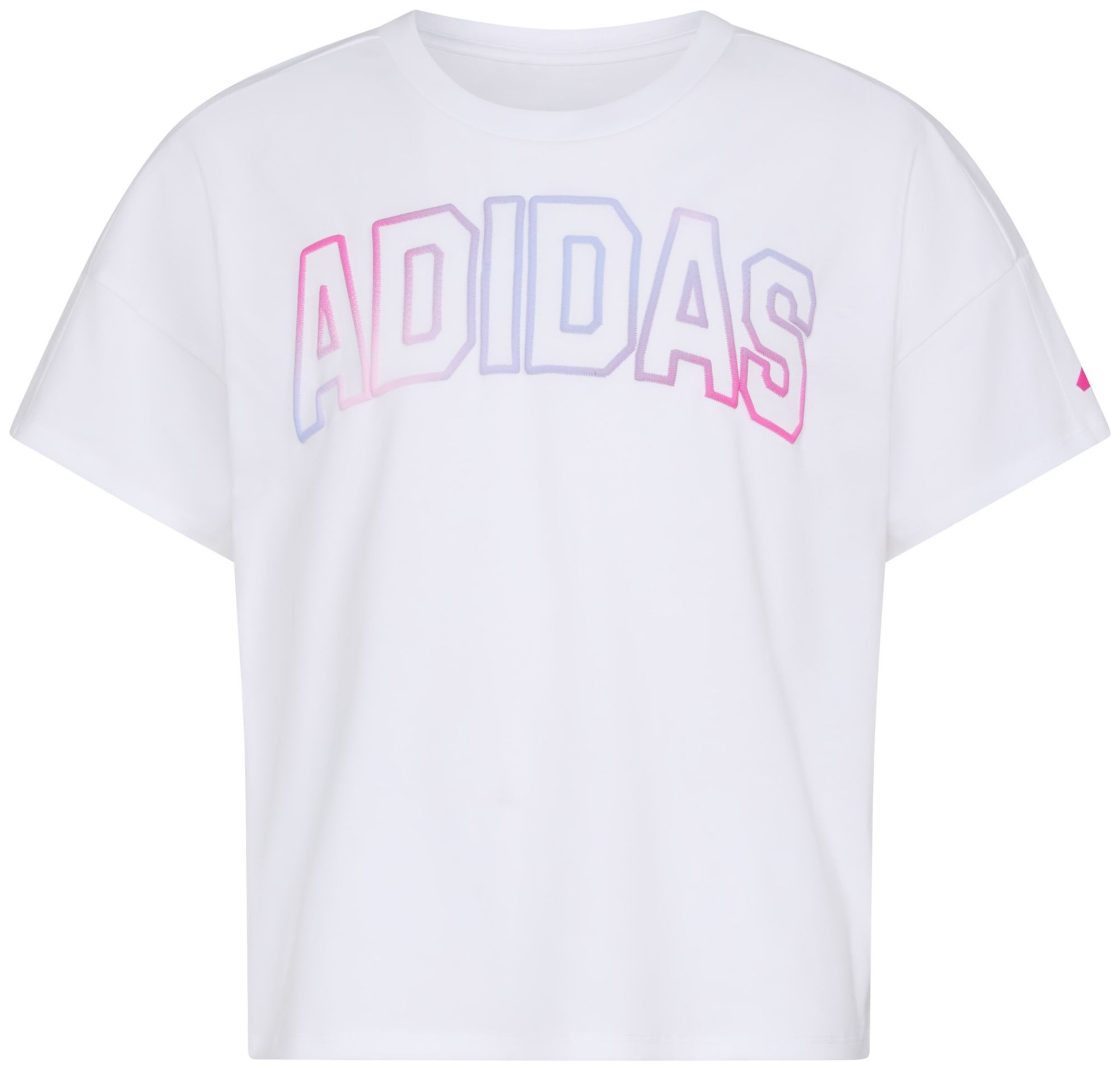 adidas Girls' Drop Shoulder Short Sleeve T-Shirt